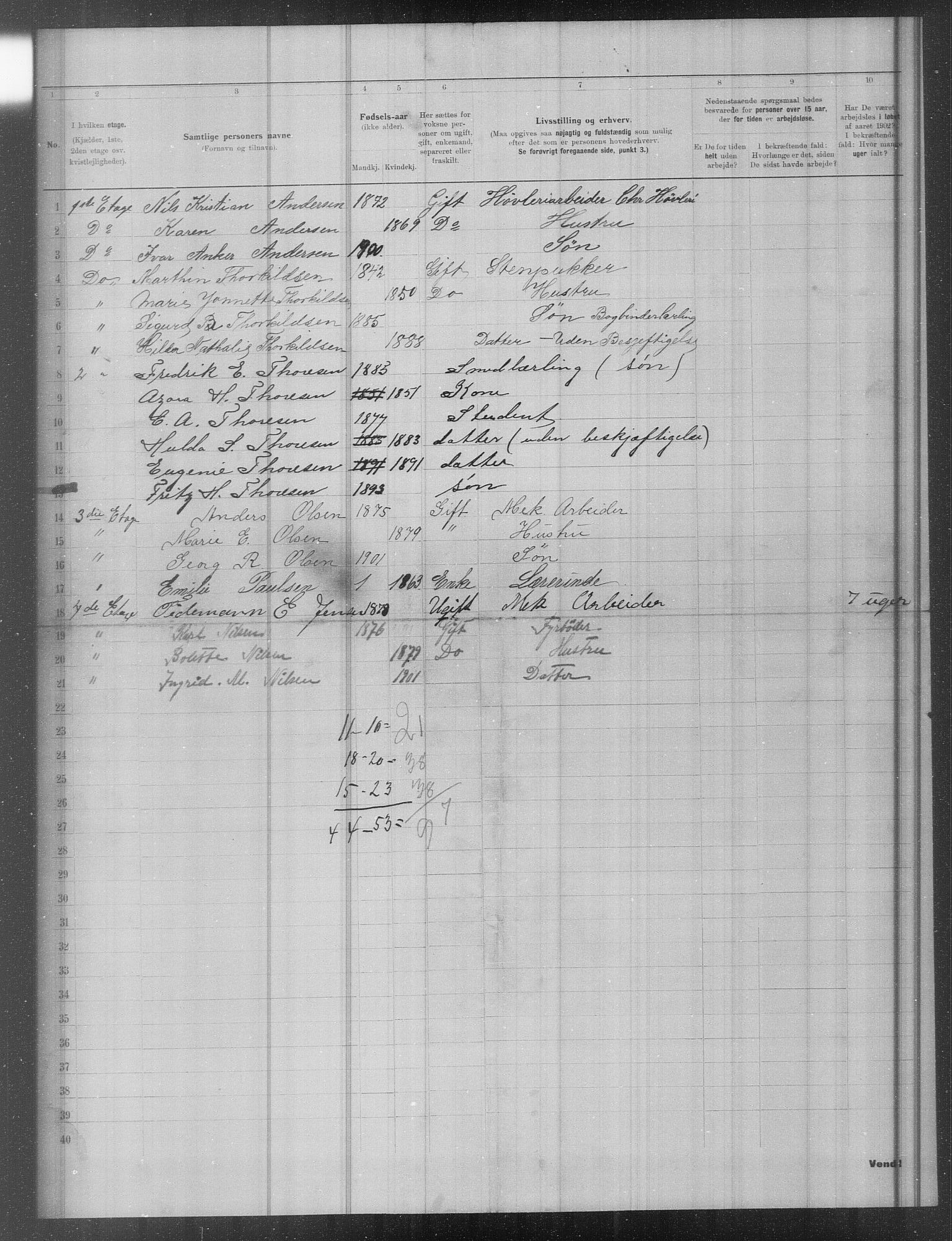 OBA, Municipal Census 1902 for Kristiania, 1902, p. 17276