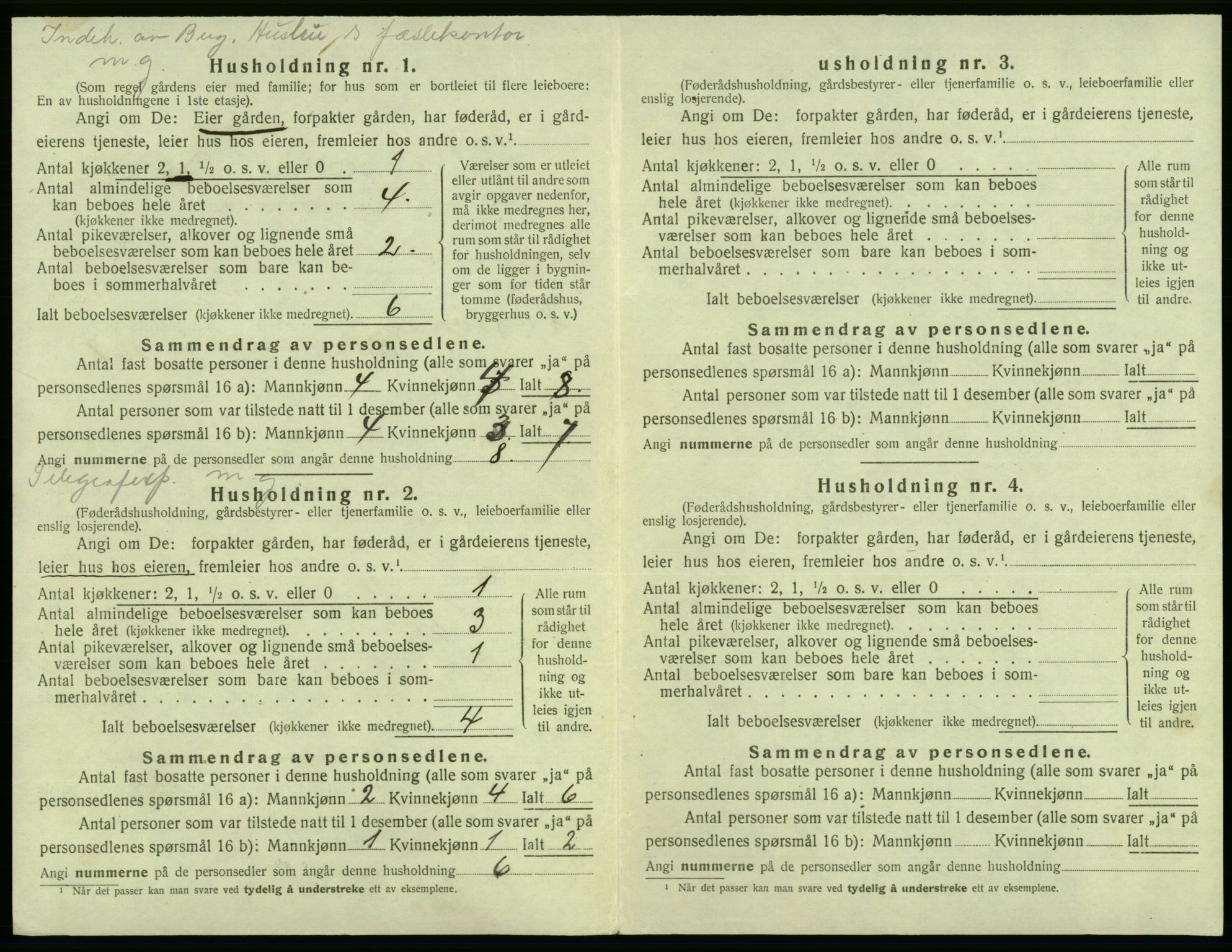 SAB, 1920 census for Laksevåg, 1920, p. 298