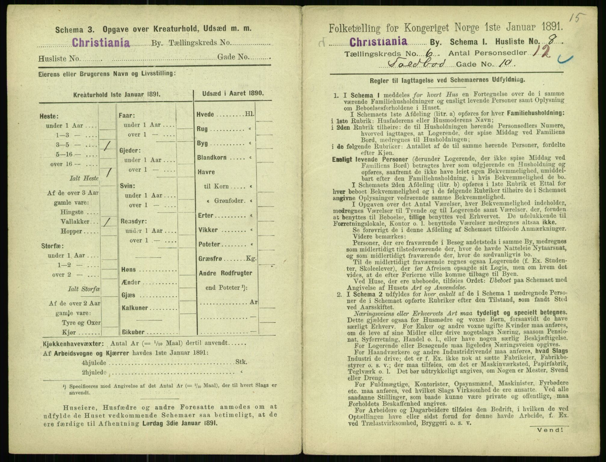 RA, 1891 census for 0301 Kristiania, 1891, p. 2526