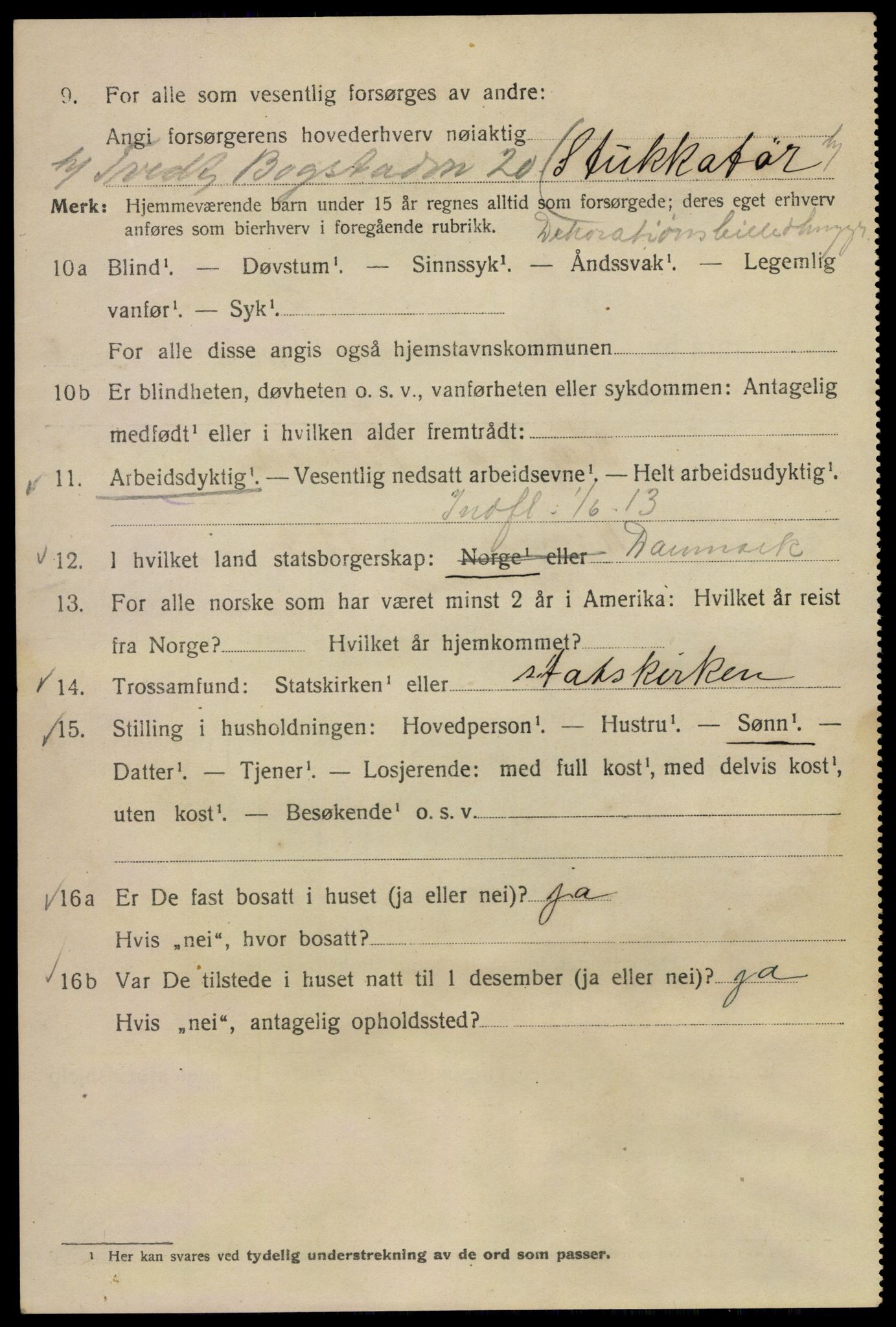 SAO, 1920 census for Kristiania, 1920, p. 428060