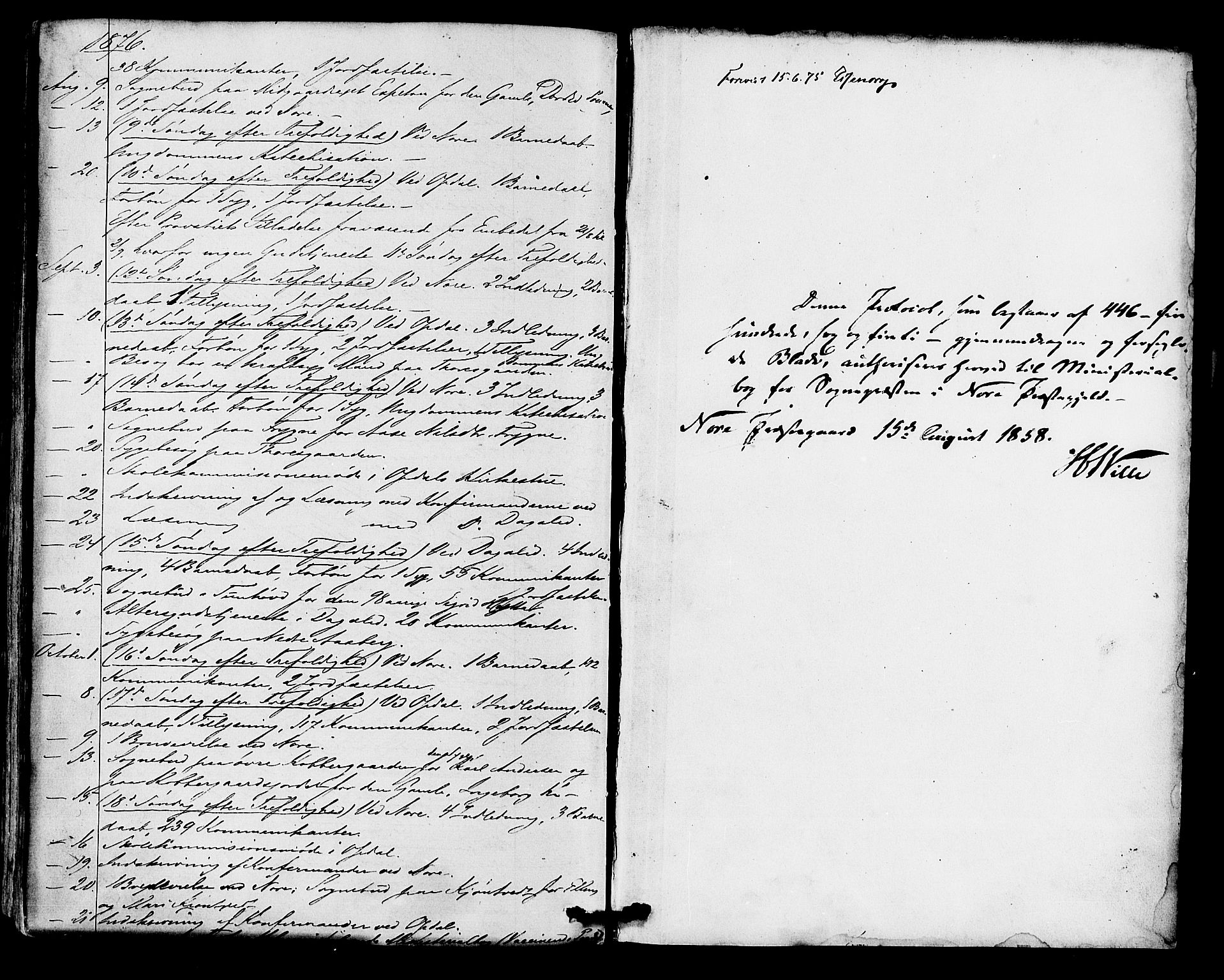 Nore kirkebøker, AV/SAKO-A-238/F/Fa/L0003: Parish register (official) no. I 3, 1858-1866