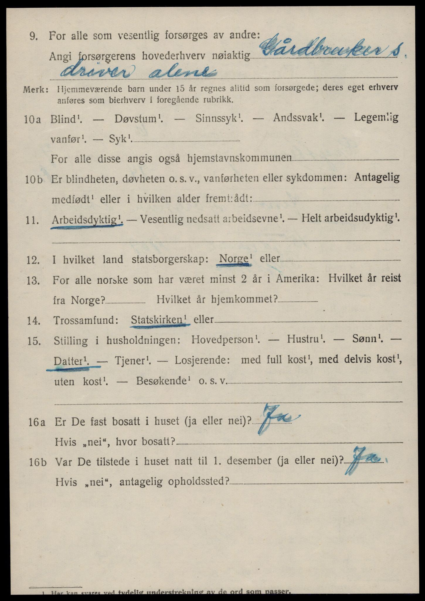 SAT, 1920 census for Grytten, 1920, p. 4835