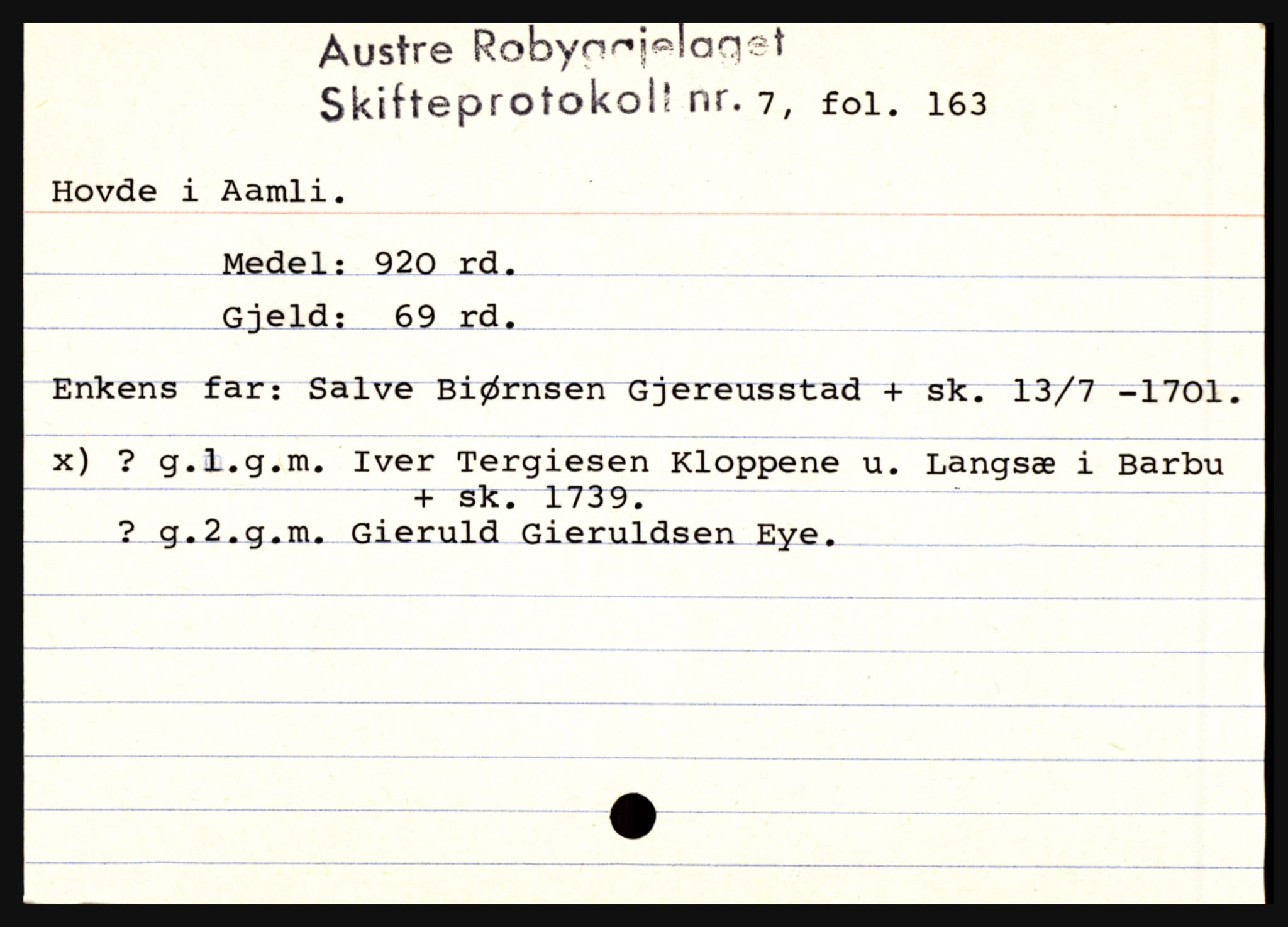 Østre Råbyggelag sorenskriveri, AV/SAK-1221-0016/H, p. 5305