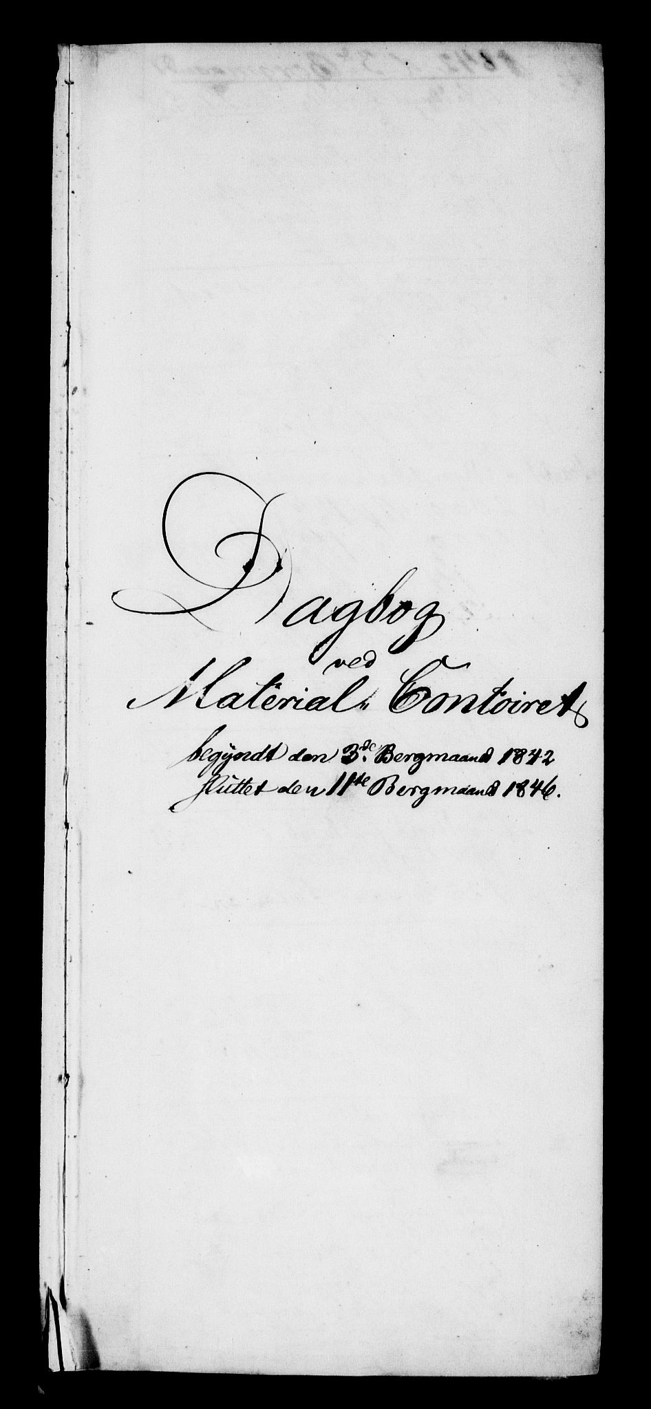 Modums Blaafarveværk, AV/RA-PA-0157/G/Gd/Gdb/L0202: Annotations Bog, Dagbok over inn- og utgående materiale, 1842-1846, p. 2