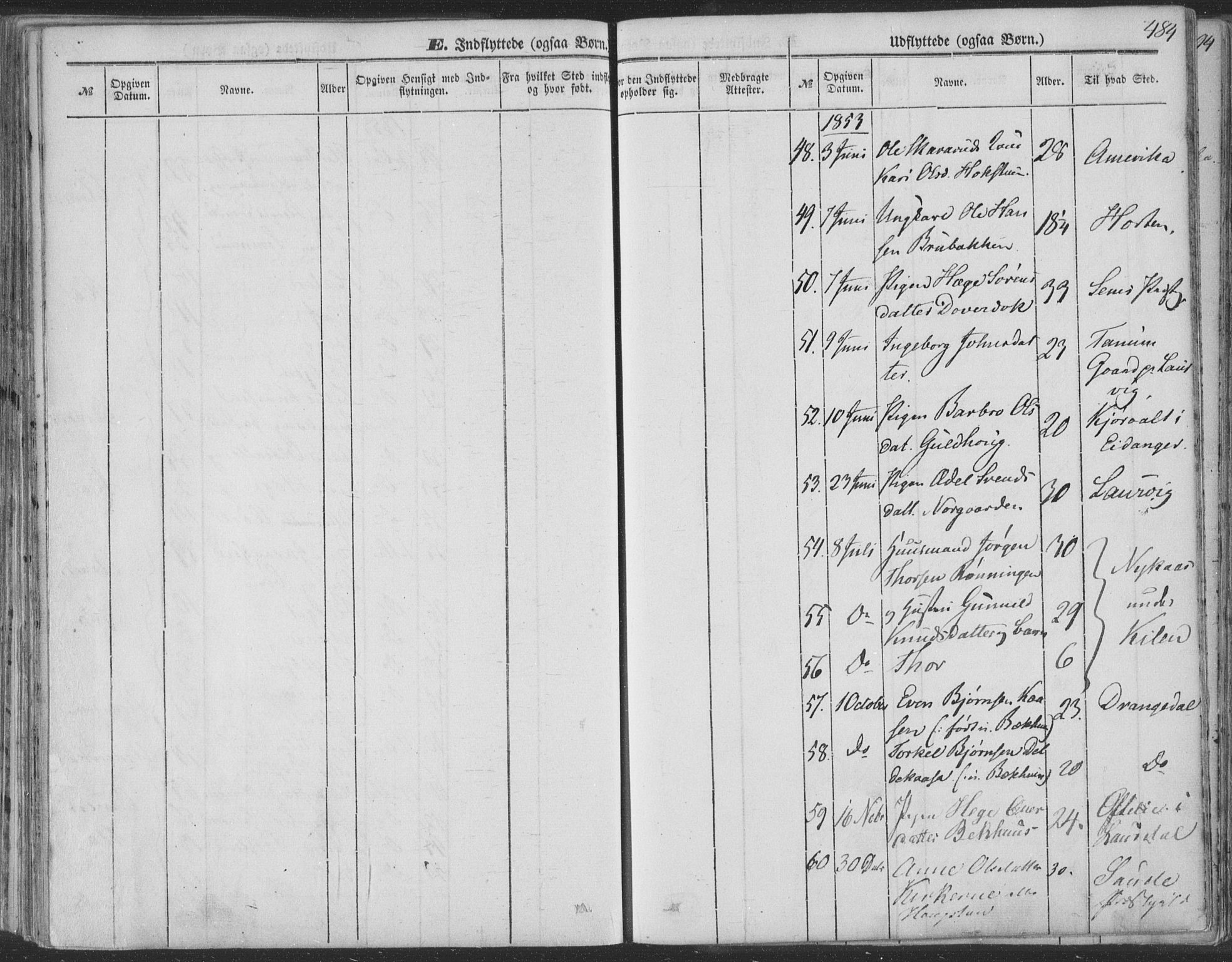 Seljord kirkebøker, SAKO/A-20/F/Fa/L012b: Parish register (official) no. I 12B, 1850-1865, p. 484