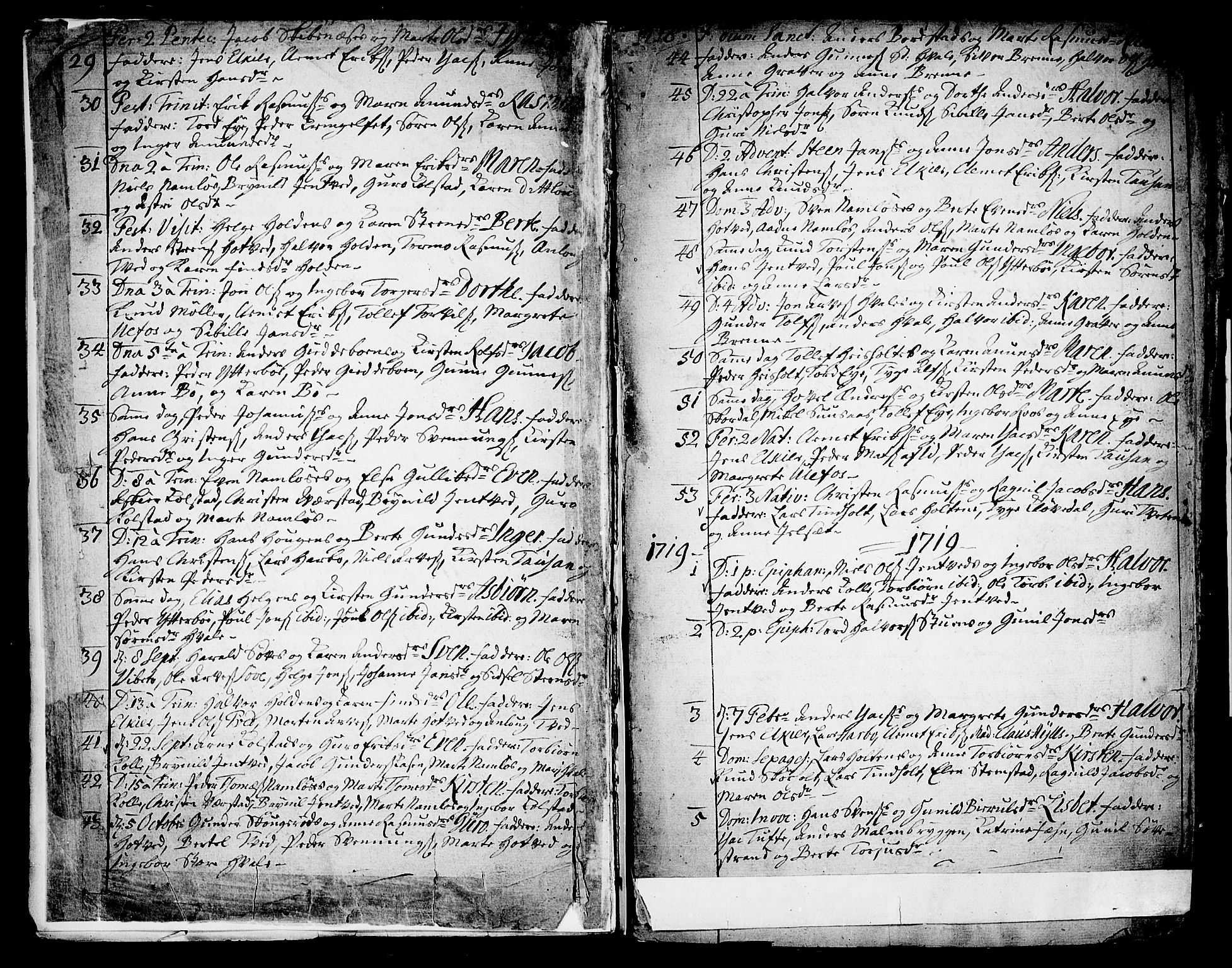 Holla kirkebøker, AV/SAKO-A-272/F/Fa/L0001: Parish register (official) no. 1, 1717-1779, p. 3