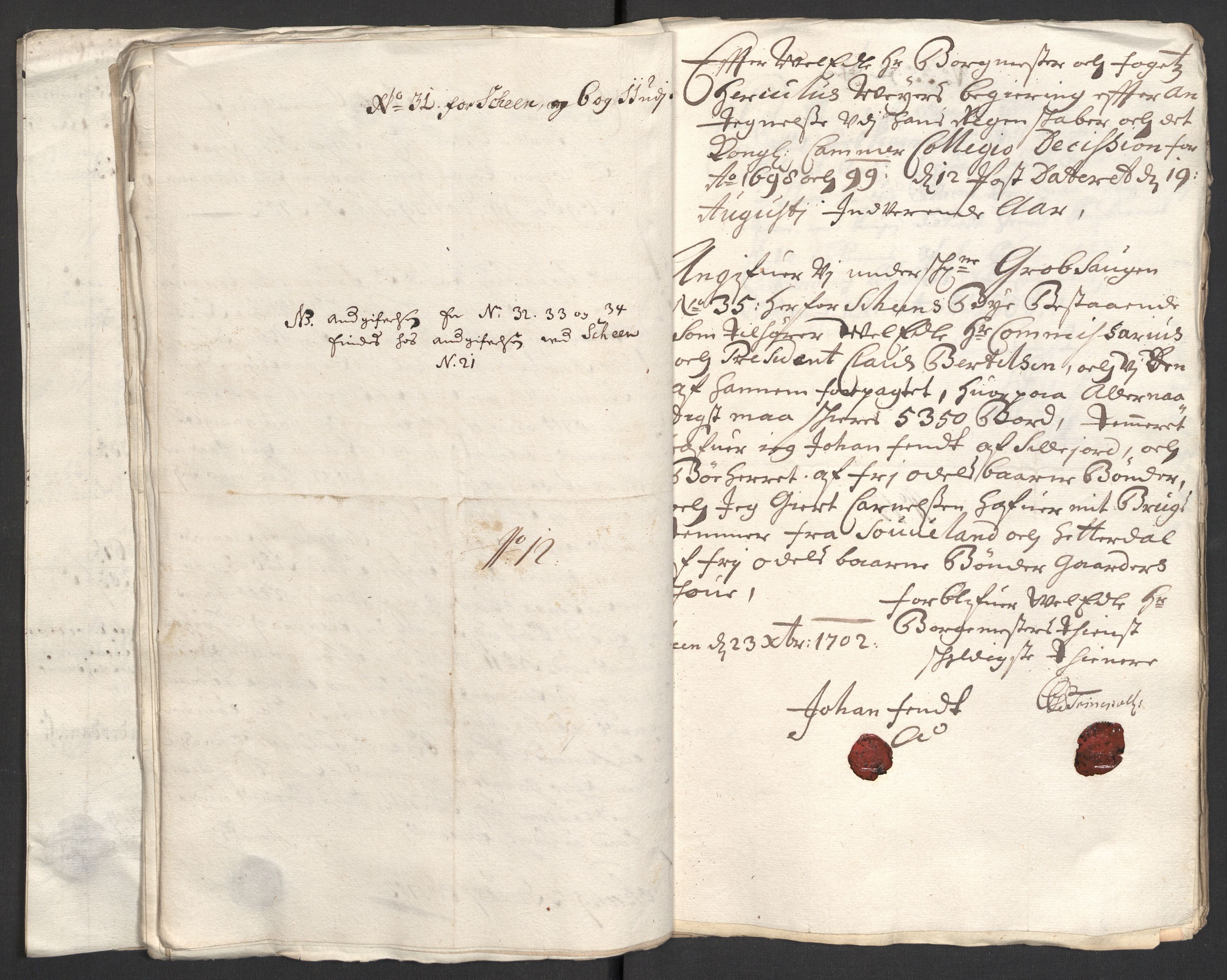 Rentekammeret inntil 1814, Reviderte regnskaper, Fogderegnskap, AV/RA-EA-4092/R36/L2107: Fogderegnskap Øvre og Nedre Telemark og Bamble, 1702, p. 22