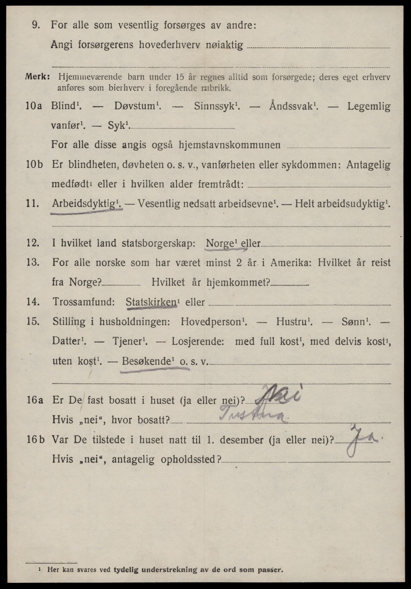 SAT, 1920 census for Edøy, 1920, p. 1899