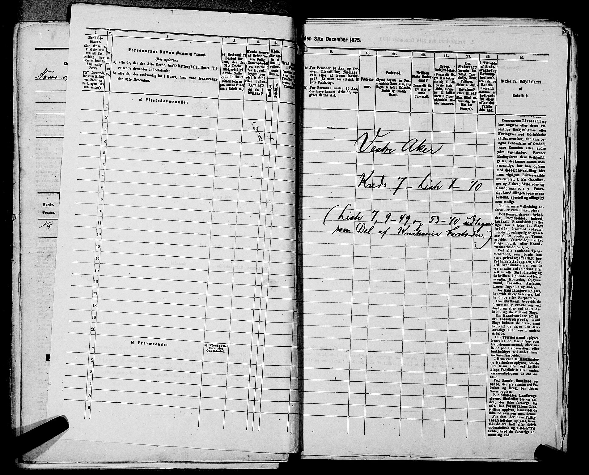 RA, 1875 census for 0218aP Vestre Aker, 1875, p. 1135