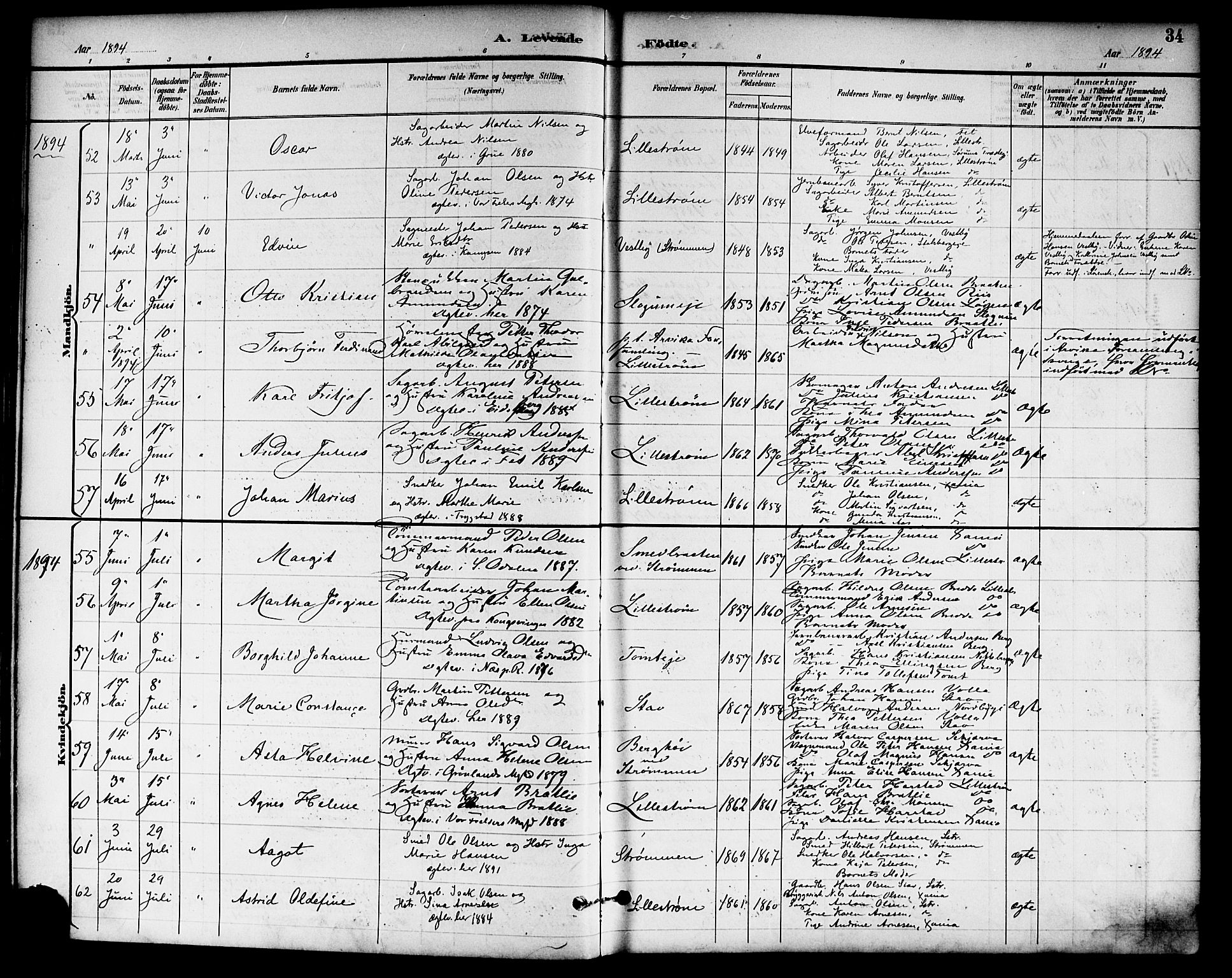 Skedsmo prestekontor Kirkebøker, SAO/A-10033a/F/Fa/L0014: Parish register (official) no. I 14, 1892-1901, p. 34