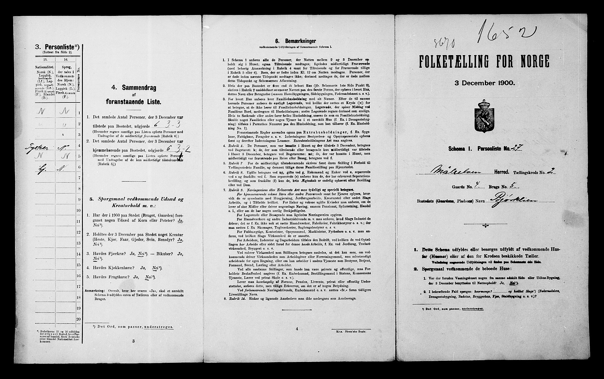 SATØ, 1900 census for Målselv, 1900, p. 50