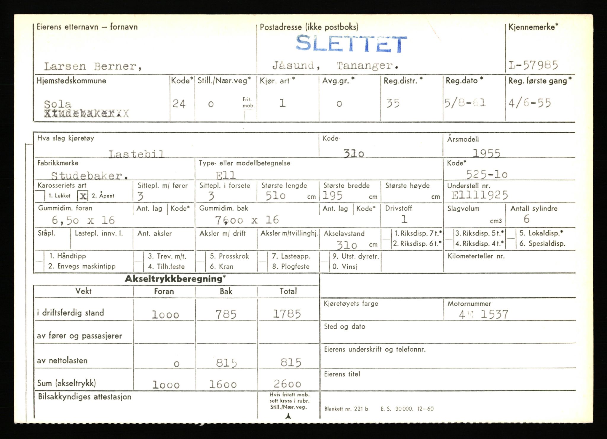 Stavanger trafikkstasjon, AV/SAST-A-101942/0/F/L0057: L-57200 - L-57999, 1930-1971, p. 2331