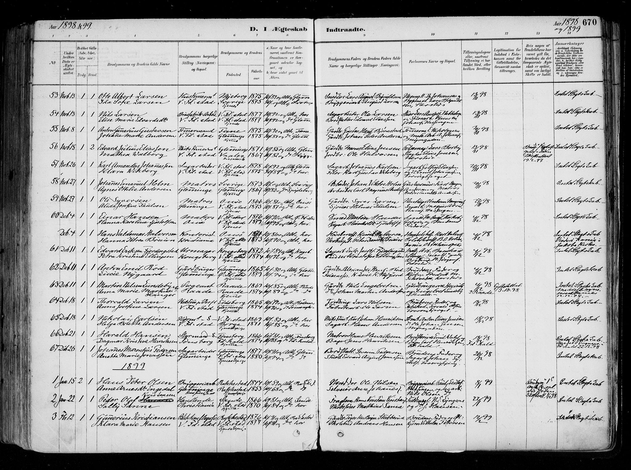 Fredrikstad domkirkes prestekontor Kirkebøker, SAO/A-10906/F/Fa/L0004: Parish register (official) no. 4, 1878-1907, p. 670