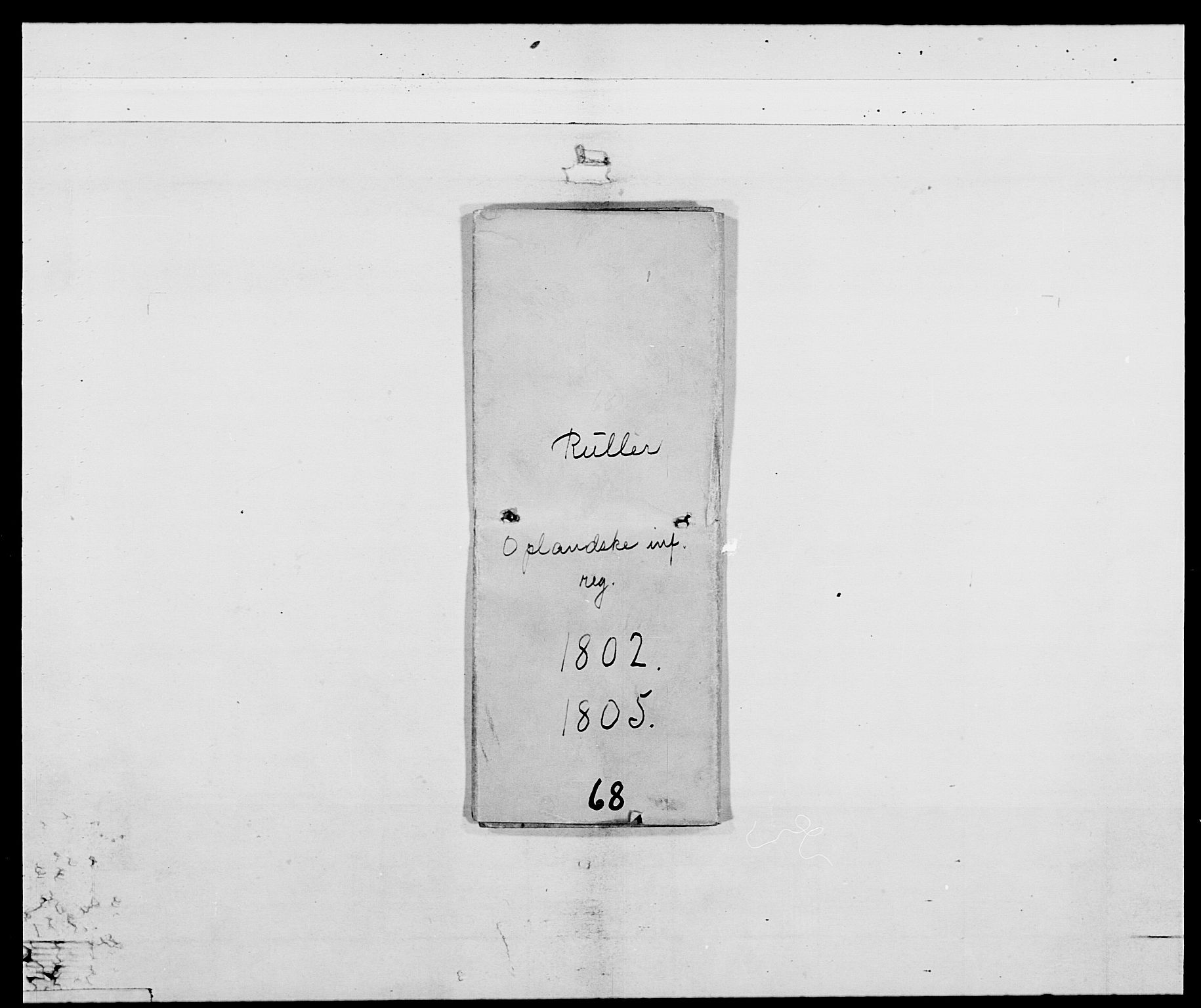 Generalitets- og kommissariatskollegiet, Det kongelige norske kommissariatskollegium, AV/RA-EA-5420/E/Eh/L0068: Opplandske nasjonale infanteriregiment, 1802-1805, p. 6