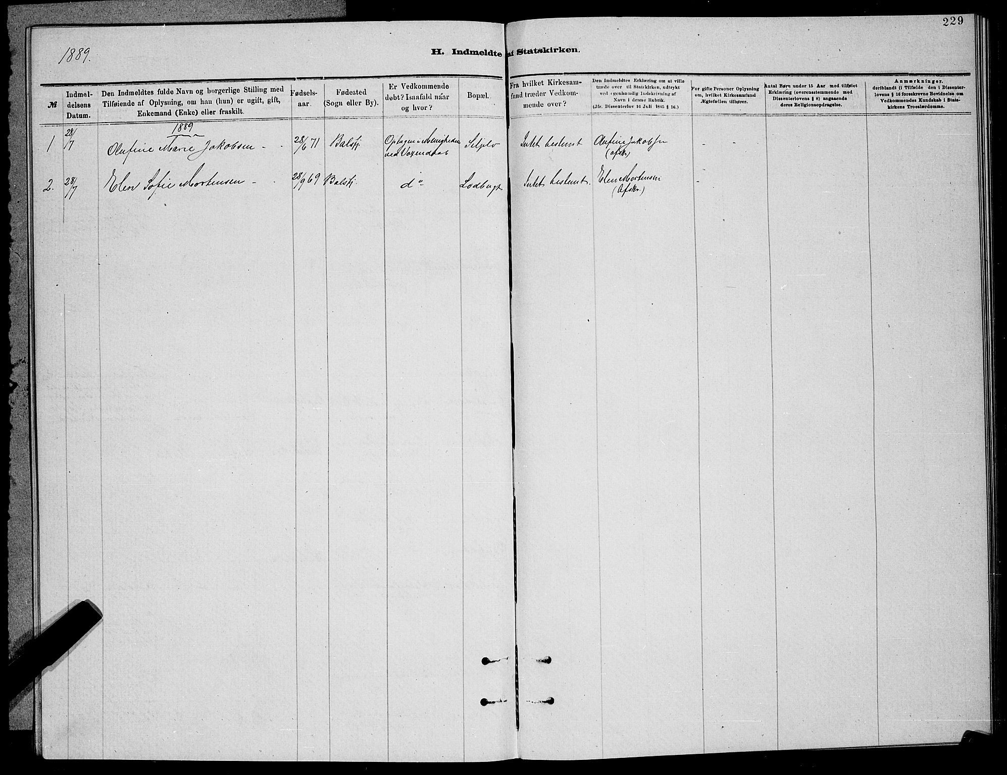 Balsfjord sokneprestembete, SATØ/S-1303/G/Ga/L0007klokker: Parish register (copy) no. 7, 1878-1889, p. 229