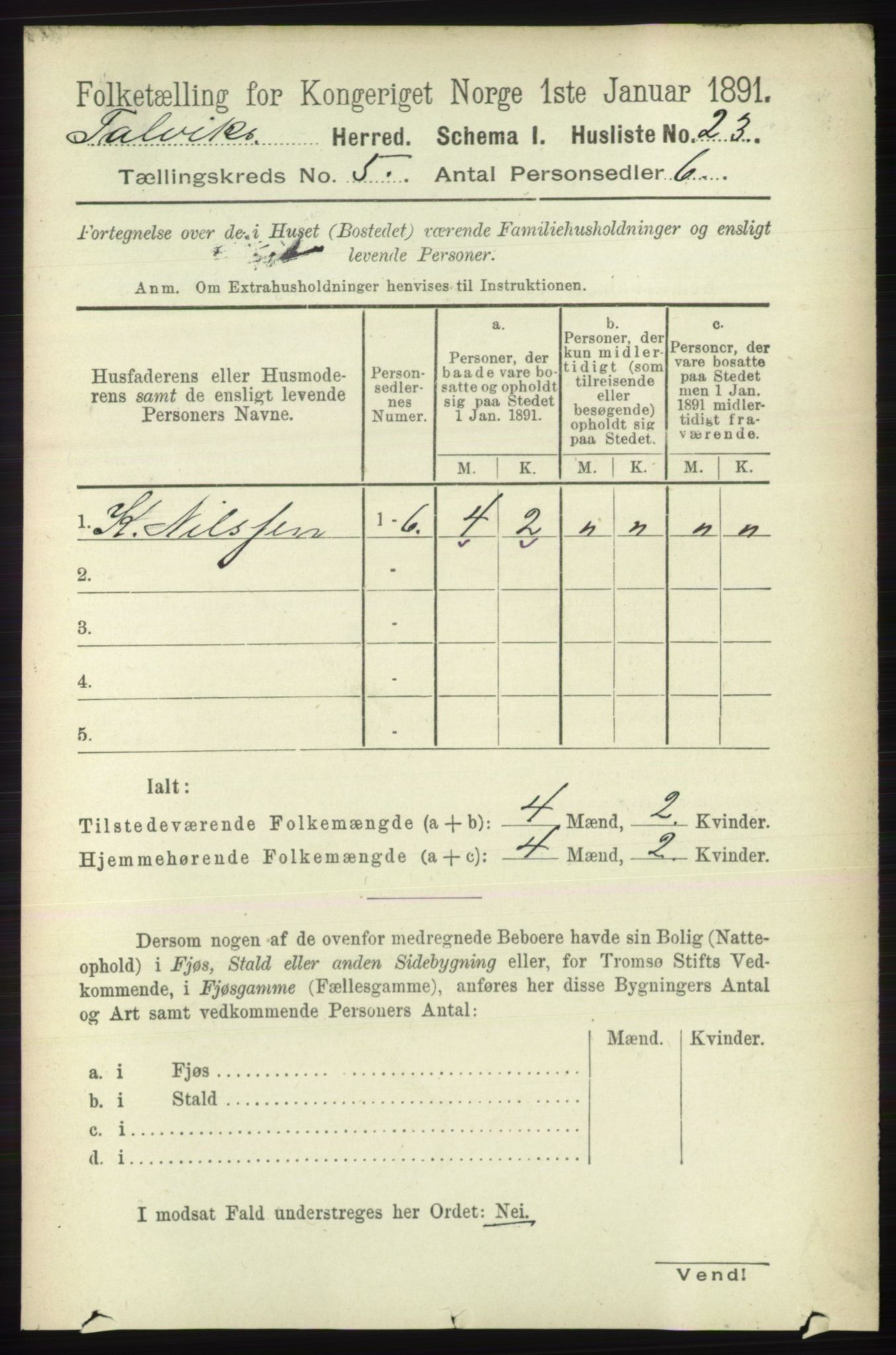 RA, 1891 census for 2013 Talvik, 1891, p. 1331