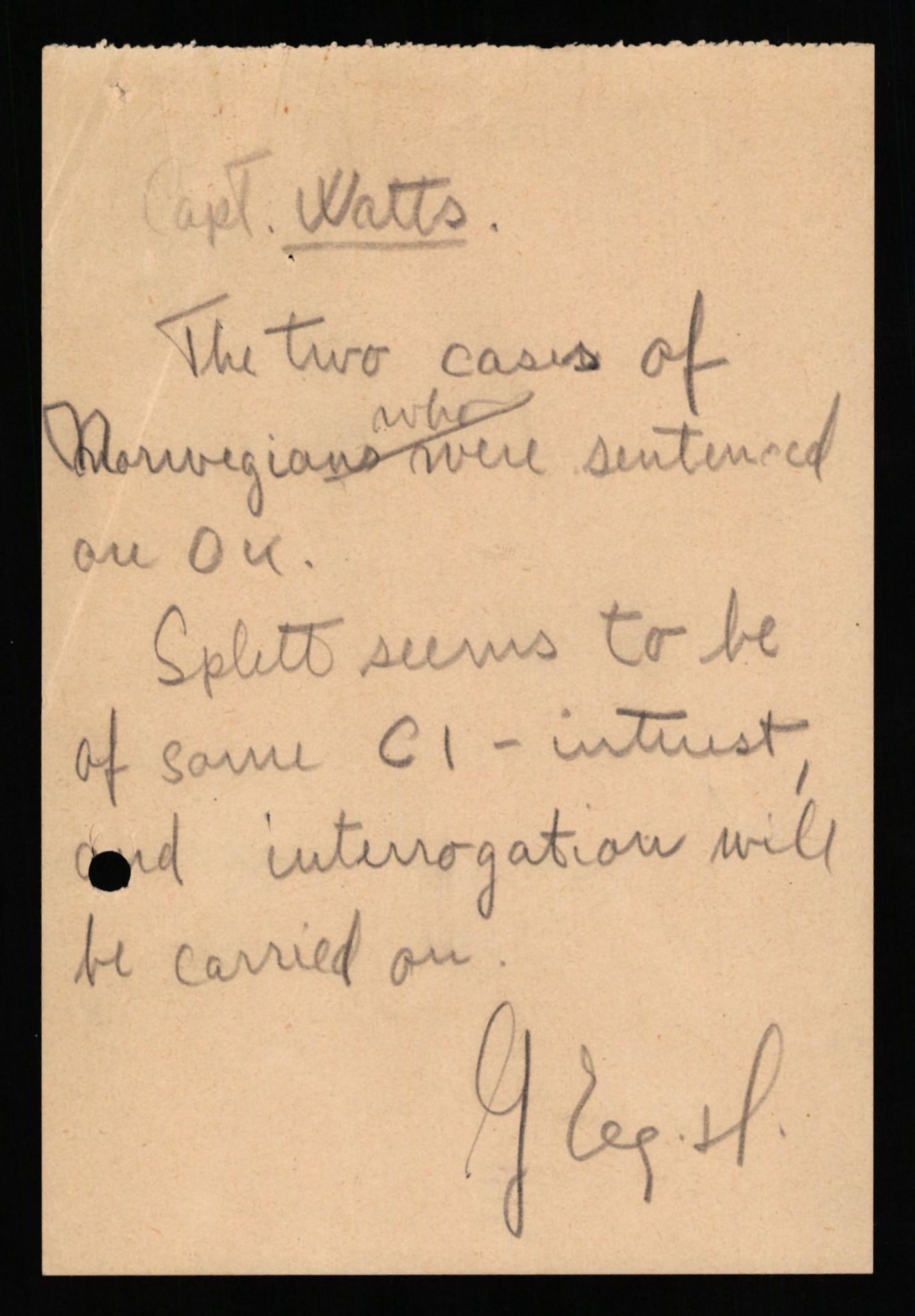Forsvaret, Forsvarets overkommando II, AV/RA-RAFA-3915/D/Db/L0032: CI Questionaires. Tyske okkupasjonsstyrker i Norge. Tyskere., 1945-1946, p. 263