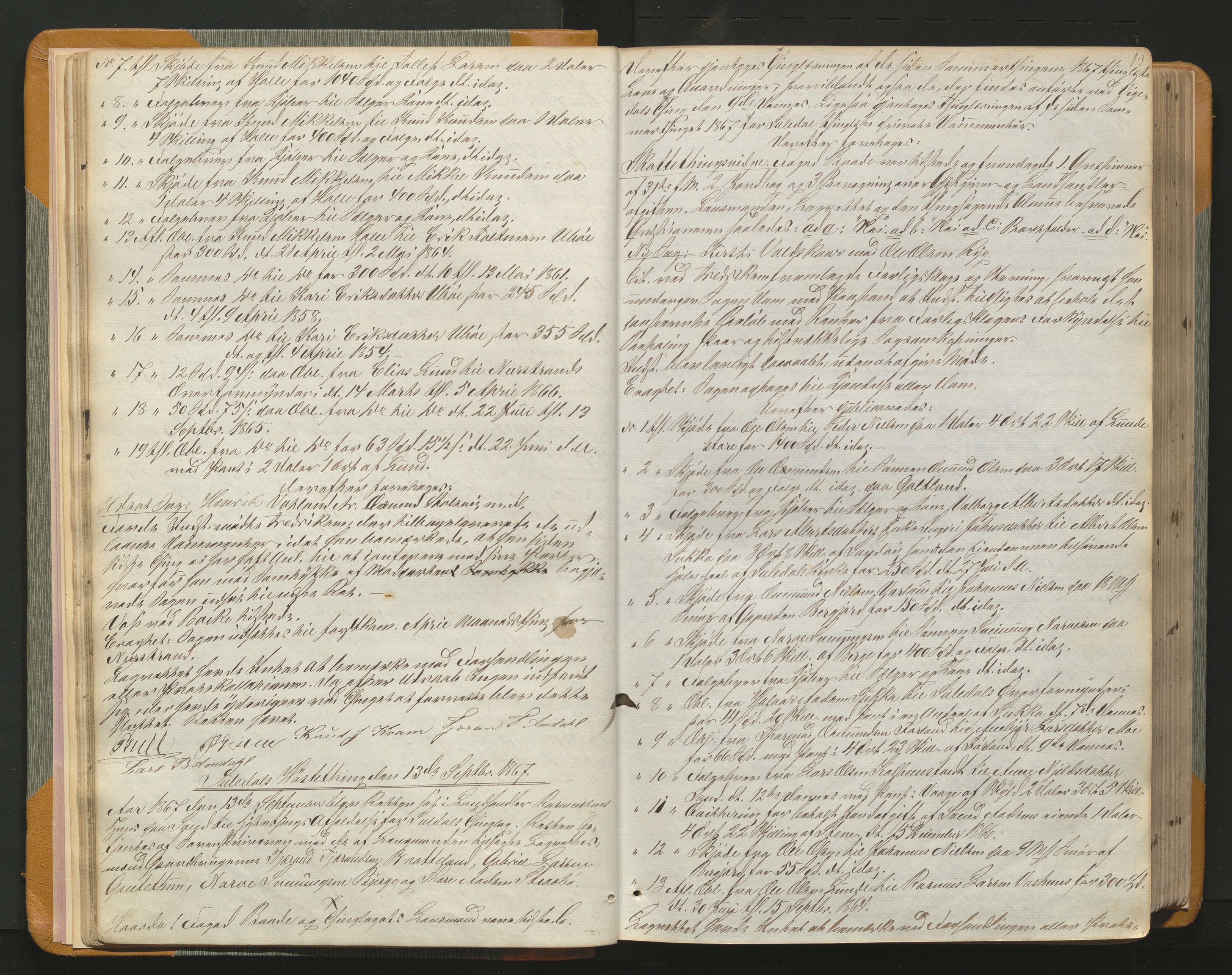 Ryfylke tingrett, AV/SAST-A-100055/001/I/IB/IB0/L0011: Tingbok, Ryfylke, 1867-1879, p. 12b-13a