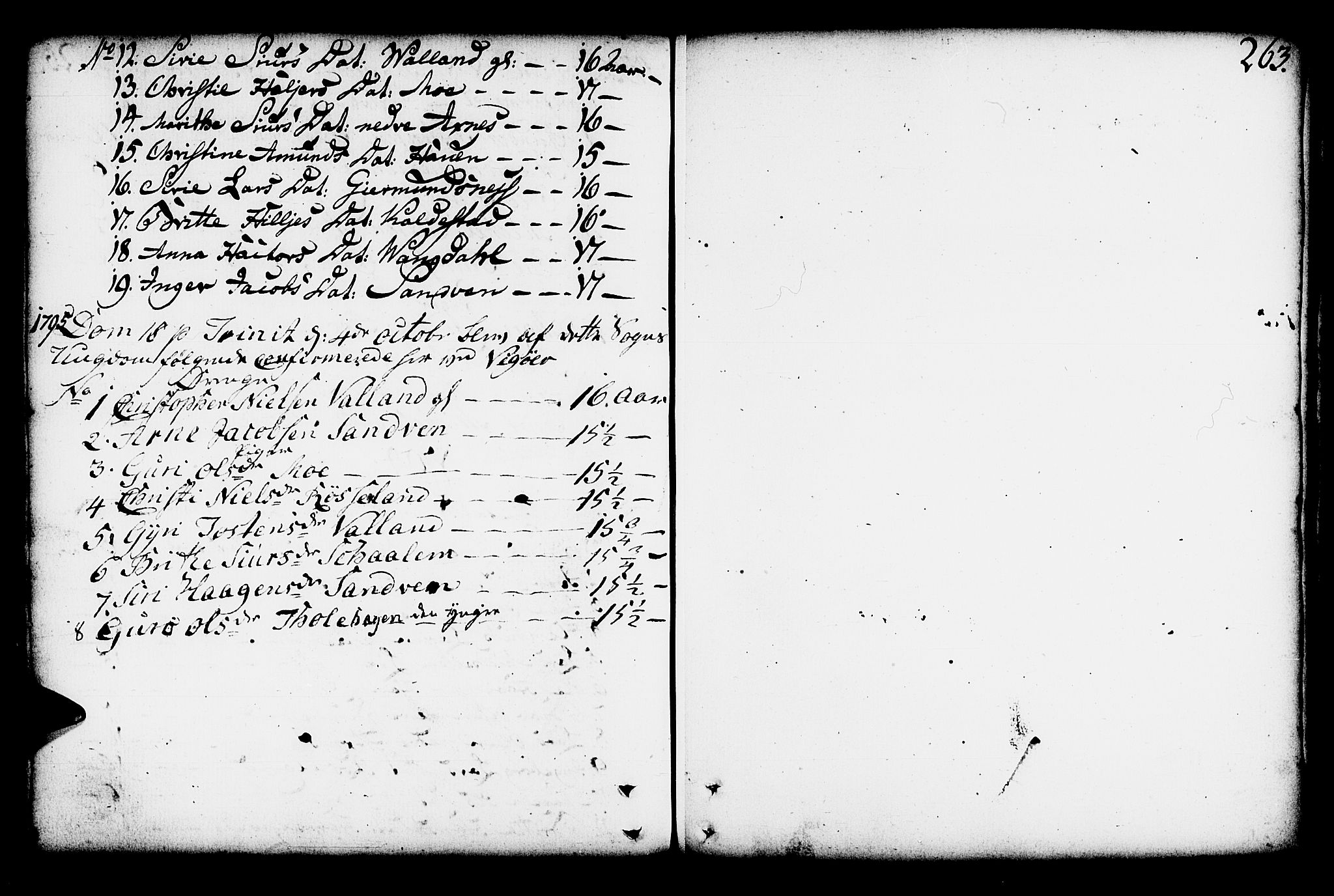 Kvam sokneprestembete, AV/SAB-A-76201/H/Haa: Parish register (official) no. A 3, 1743-1795, p. 263