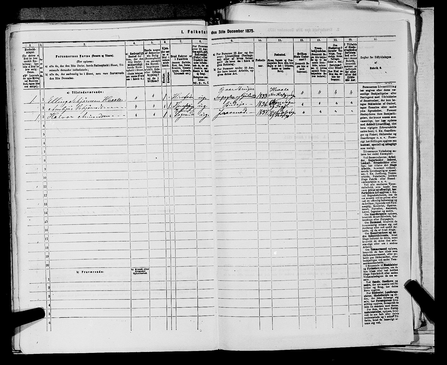 SAKO, 1875 census for 0633P Nore, 1875, p. 1139
