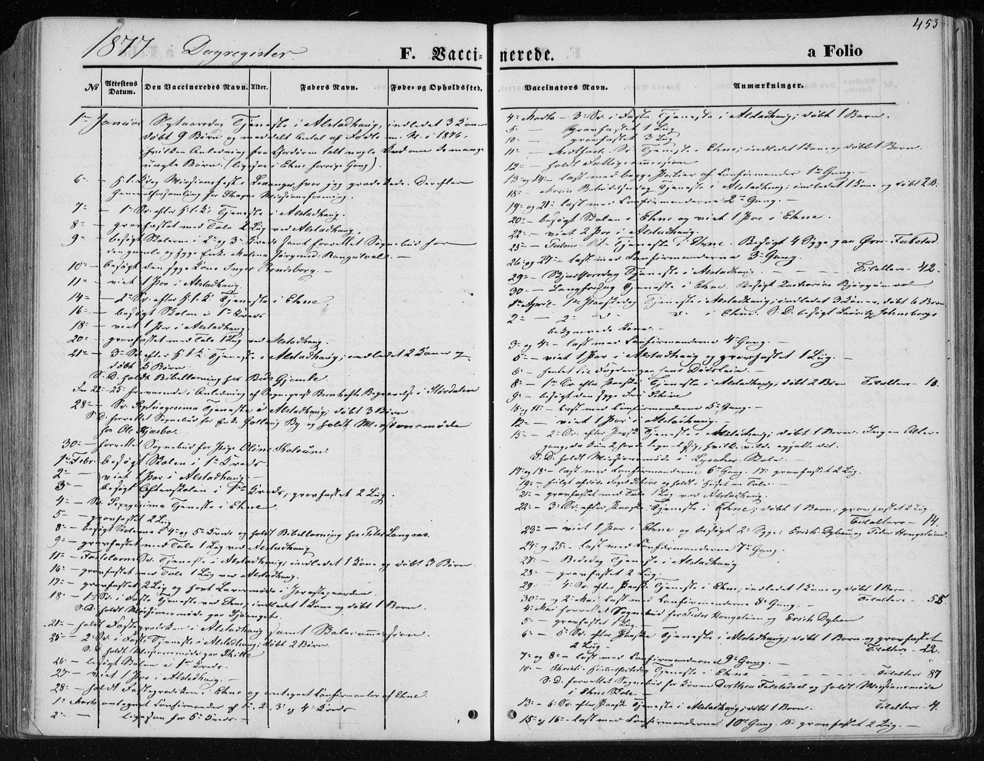 Ministerialprotokoller, klokkerbøker og fødselsregistre - Nord-Trøndelag, SAT/A-1458/717/L0157: Parish register (official) no. 717A08 /1, 1863-1877, p. 453
