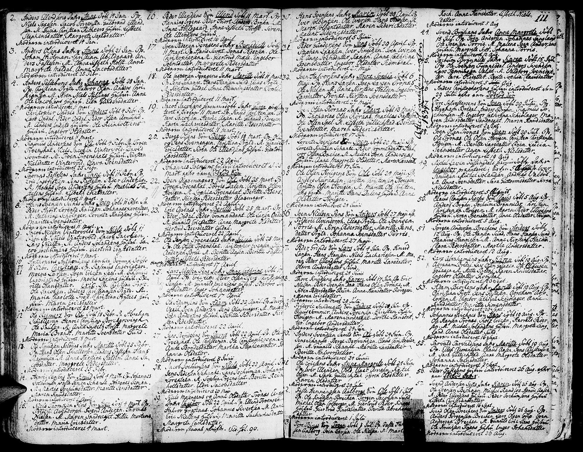 Ministerialprotokoller, klokkerbøker og fødselsregistre - Sør-Trøndelag, SAT/A-1456/681/L0925: Parish register (official) no. 681A03, 1727-1766, p. 111