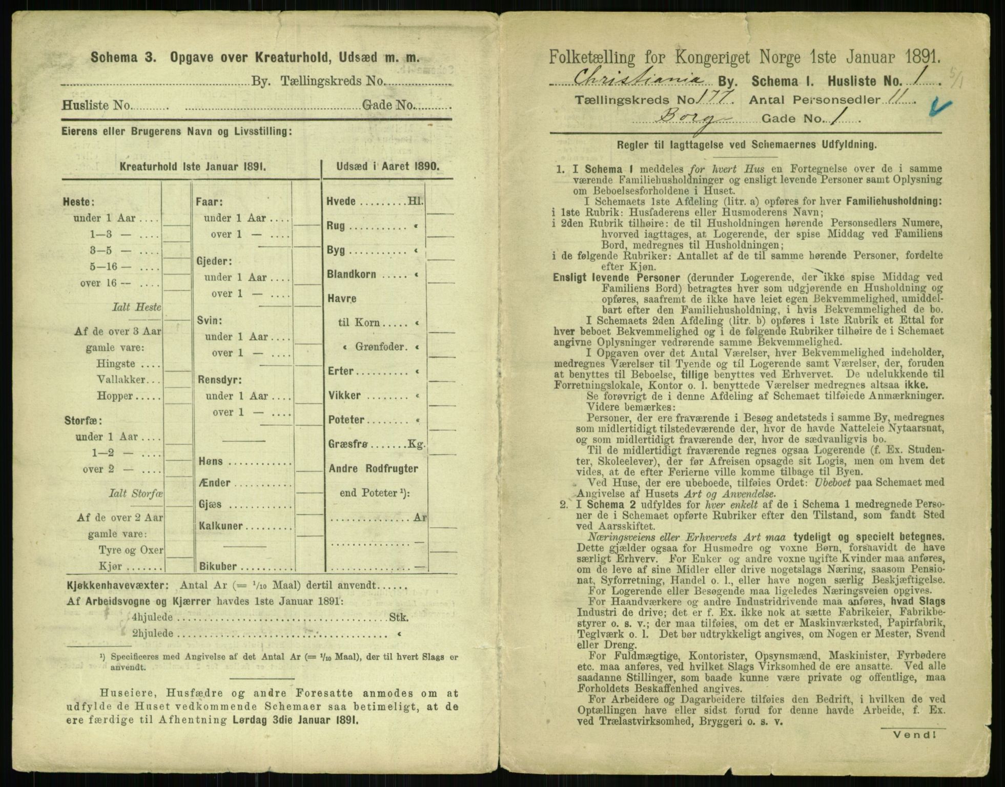 RA, 1891 census for 0301 Kristiania, 1891, p. 106257