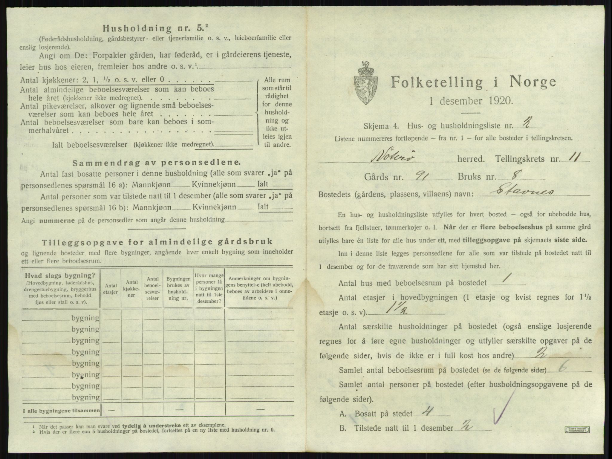 SAKO, 1920 census for Nøtterøy, 1920, p. 2212