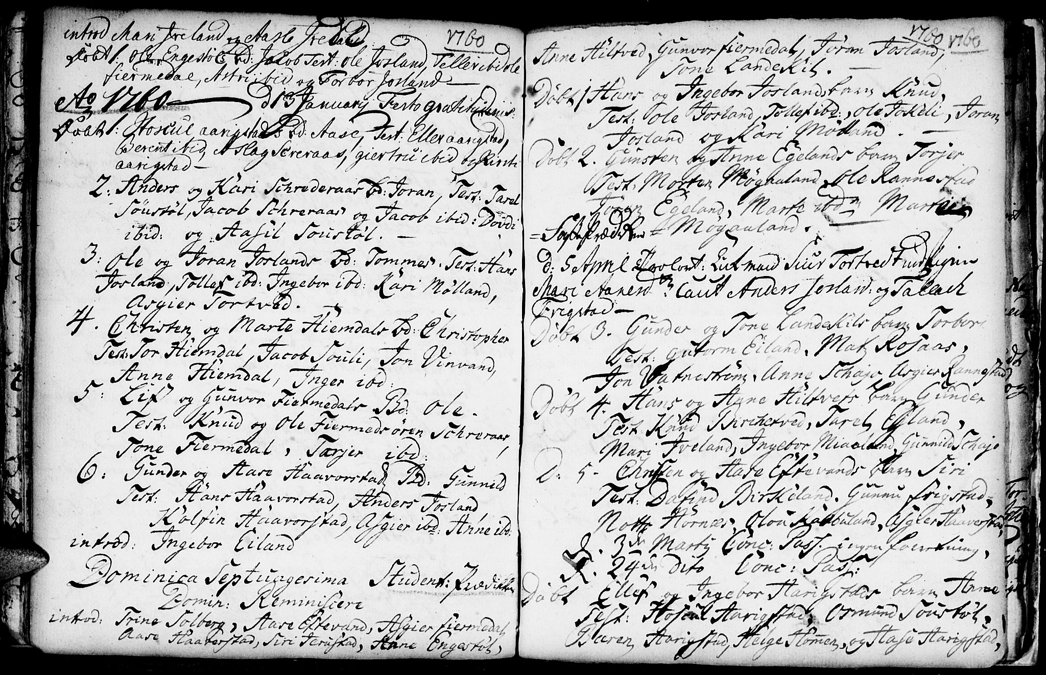 Evje sokneprestkontor, AV/SAK-1111-0008/F/Fa/Fac/L0001: Parish register (official) no. A 1, 1705-1764, p. 319-320