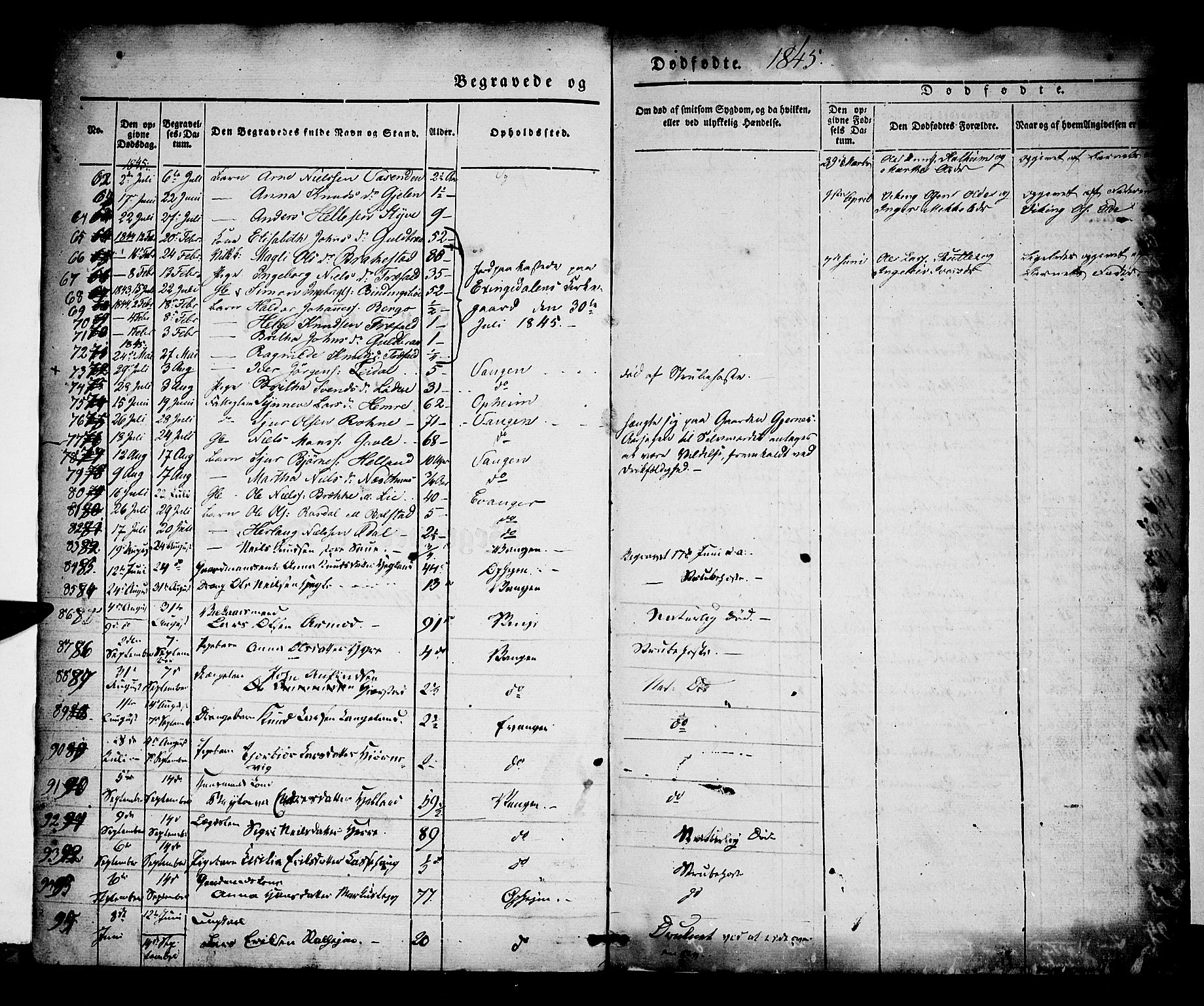 Voss sokneprestembete, SAB/A-79001/H/Haa: Parish register (official) no. A 15, 1845-1855, p. 2