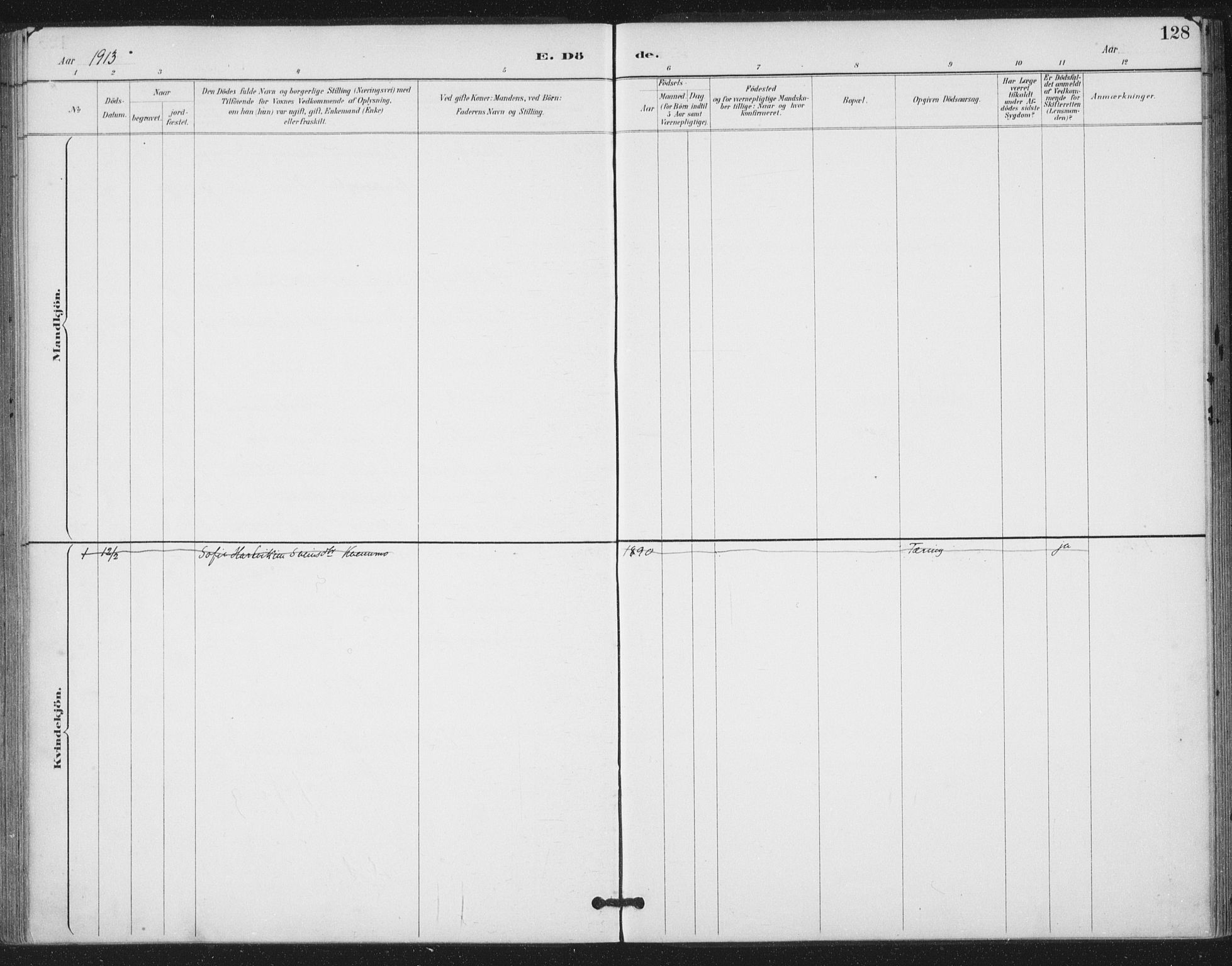 Ministerialprotokoller, klokkerbøker og fødselsregistre - Nord-Trøndelag, SAT/A-1458/783/L0660: Parish register (official) no. 783A02, 1886-1918, p. 128