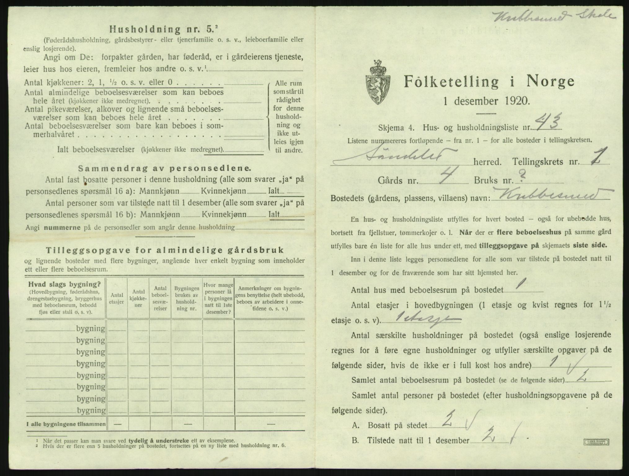 SAK, 1920 census for Søndeled, 1920, p. 145