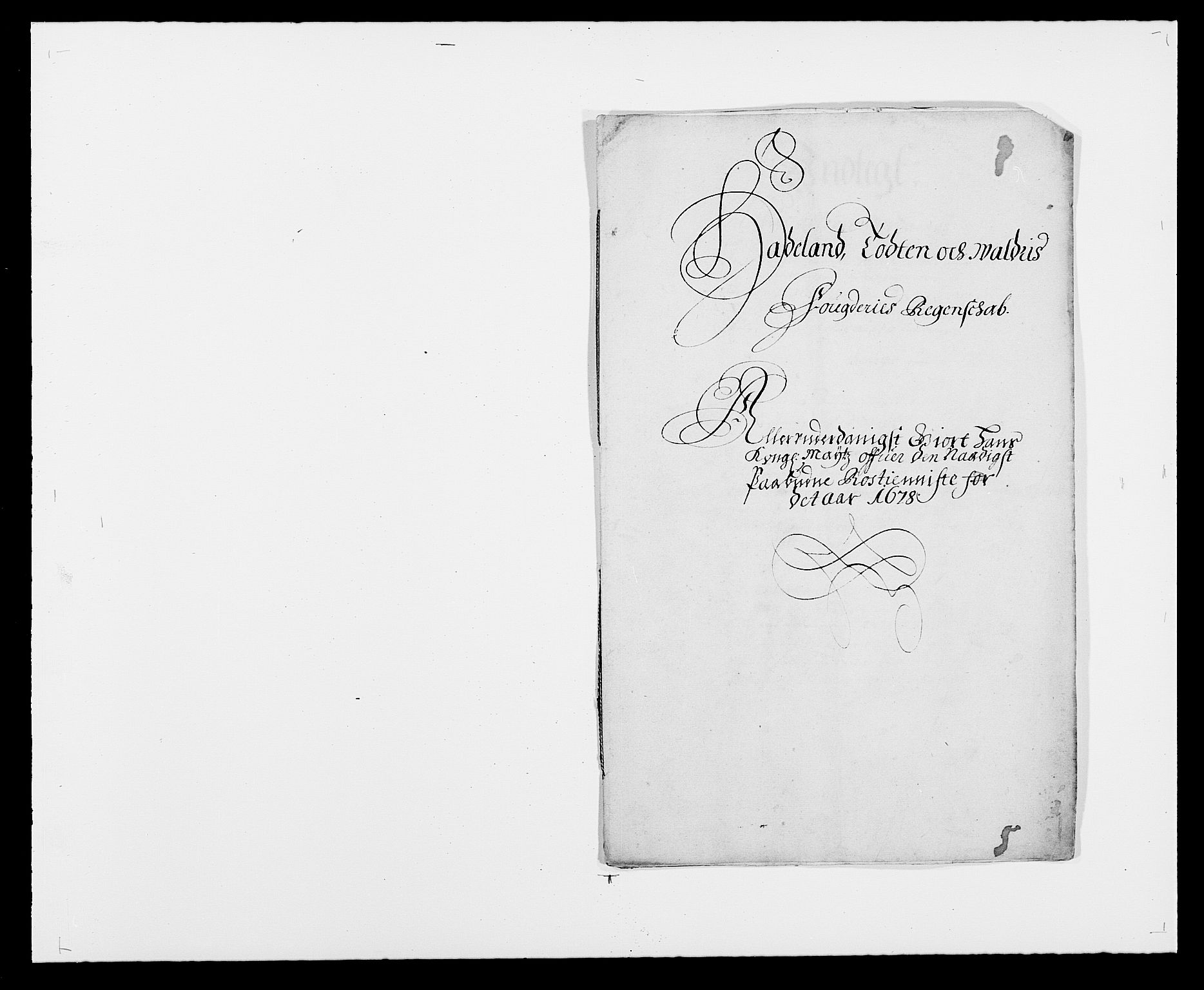 Rentekammeret inntil 1814, Reviderte regnskaper, Fogderegnskap, RA/EA-4092/R18/L1271: Fogderegnskap Hadeland, Toten og Valdres, 1678, p. 137
