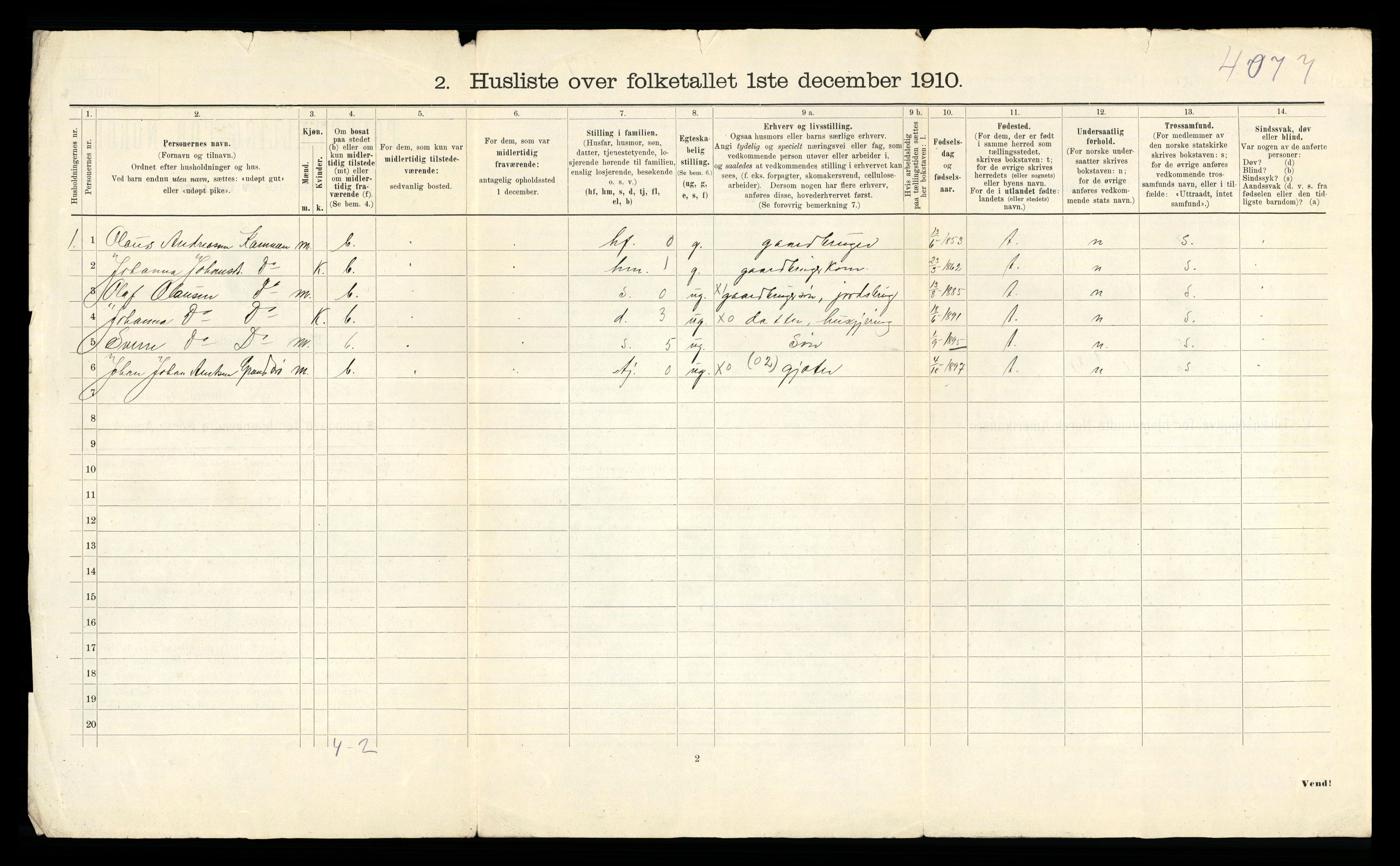 RA, 1910 census for Leksvik, 1910, p. 35