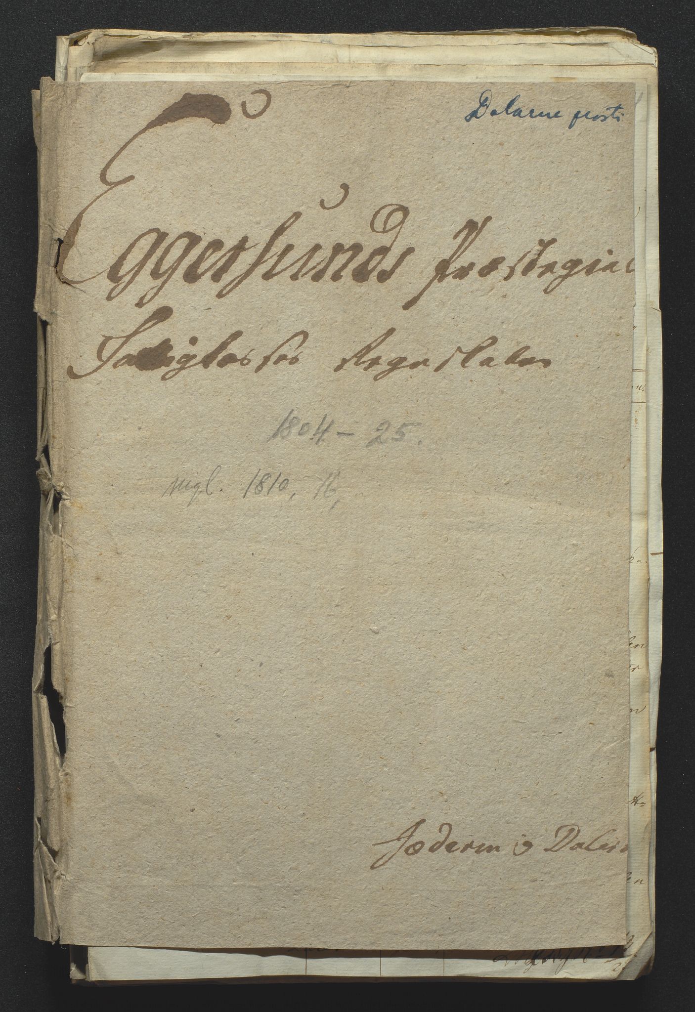 Biskopen i Kristiansand, SAK/1113-0001/G/Gg/L0023: C 151 - Fattigregnskap for Dalane prosti, 1786-1825, p. 1