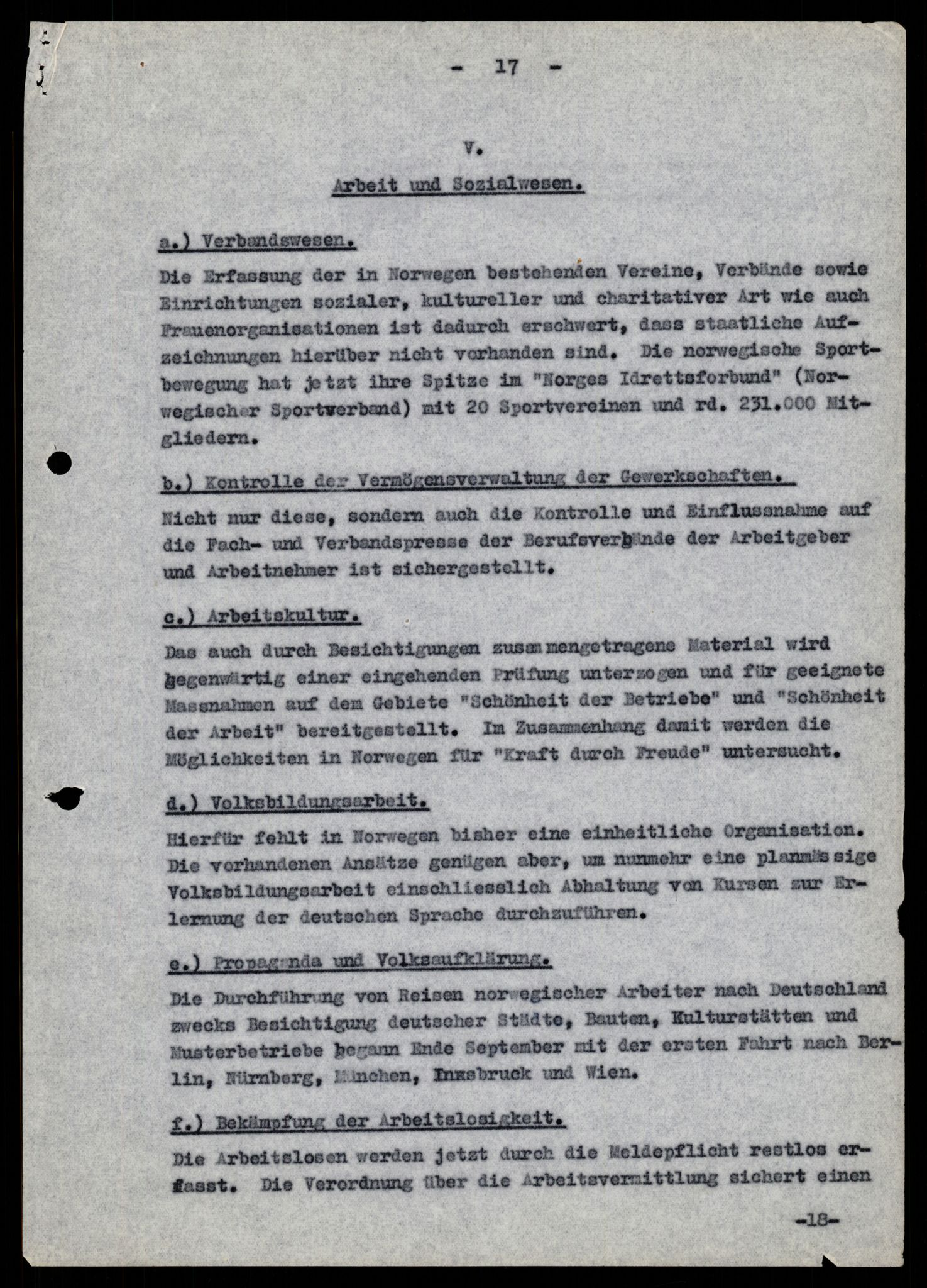 Forsvarets Overkommando. 2 kontor. Arkiv 11.4. Spredte tyske arkivsaker, AV/RA-RAFA-7031/D/Dar/Darb/L0003: Reichskommissariat - Hauptabteilung Vervaltung, 1940-1945, p. 141