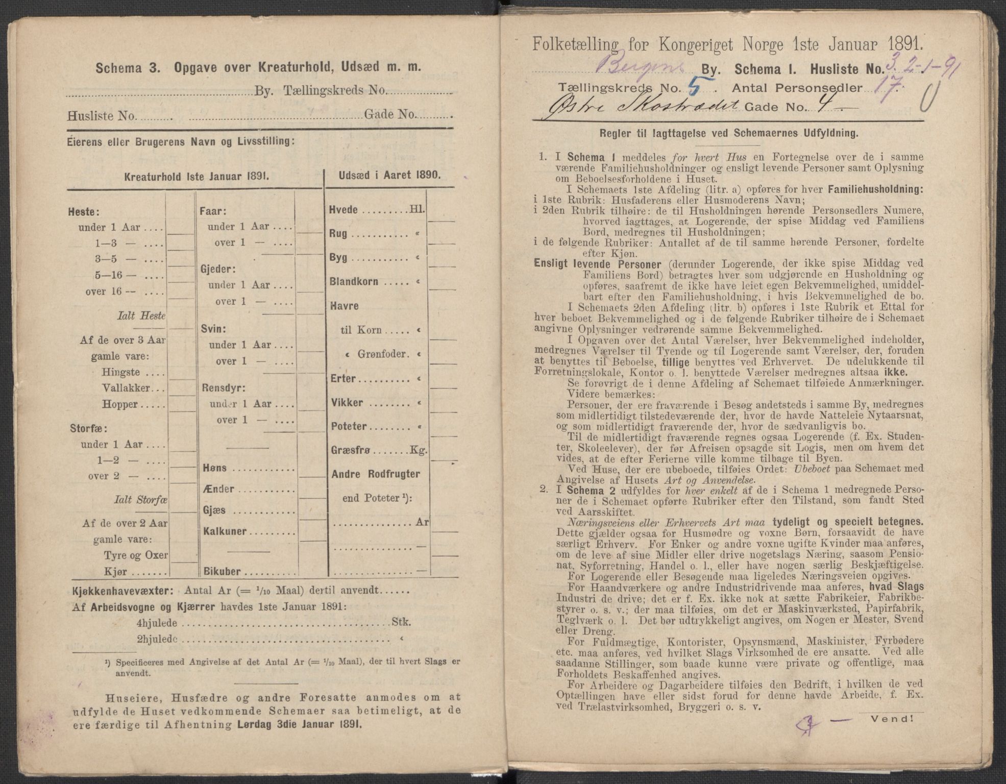 RA, 1891 Census for 1301 Bergen, 1891, p. 862