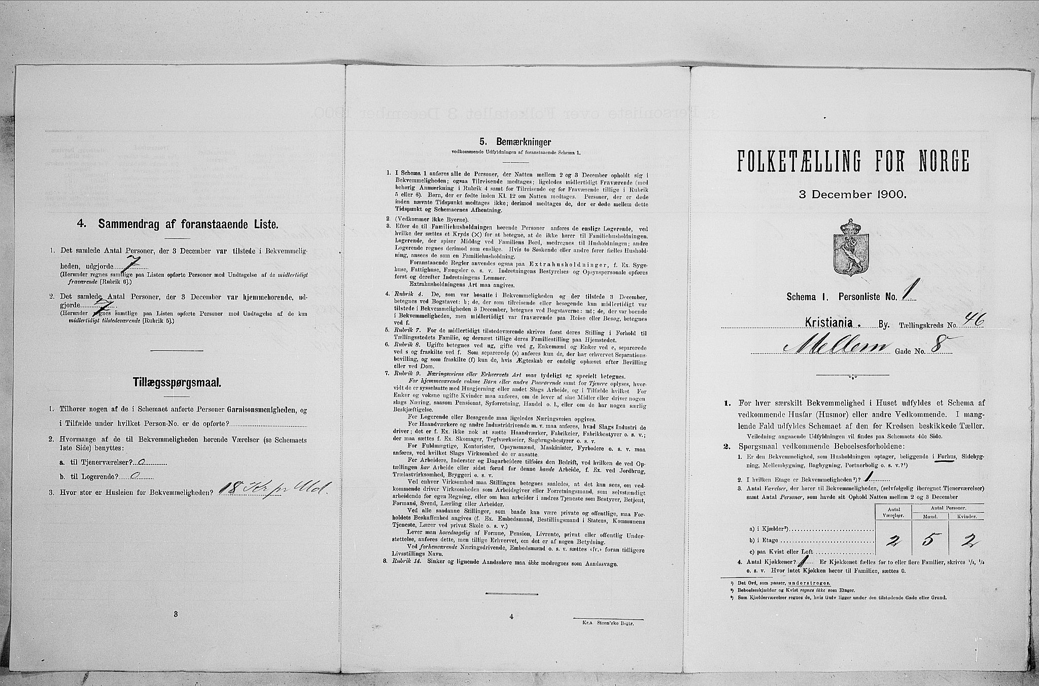 SAO, 1900 census for Kristiania, 1900, p. 59089