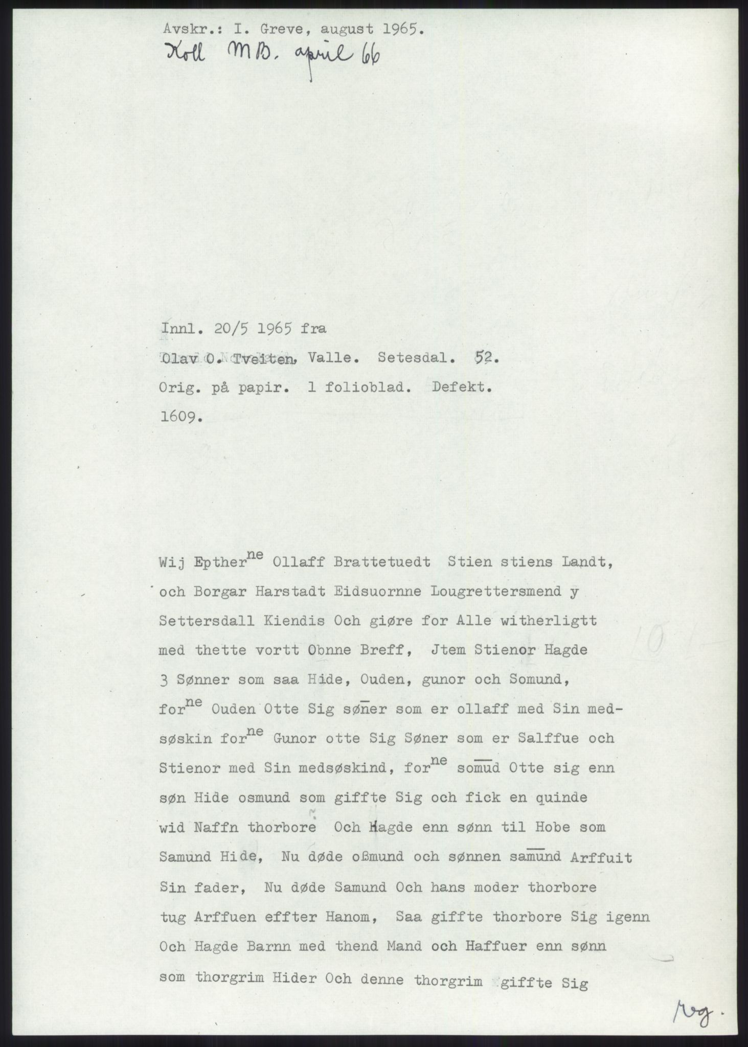 Samlinger til kildeutgivelse, Diplomavskriftsamlingen, RA/EA-4053/H/Ha, p. 97