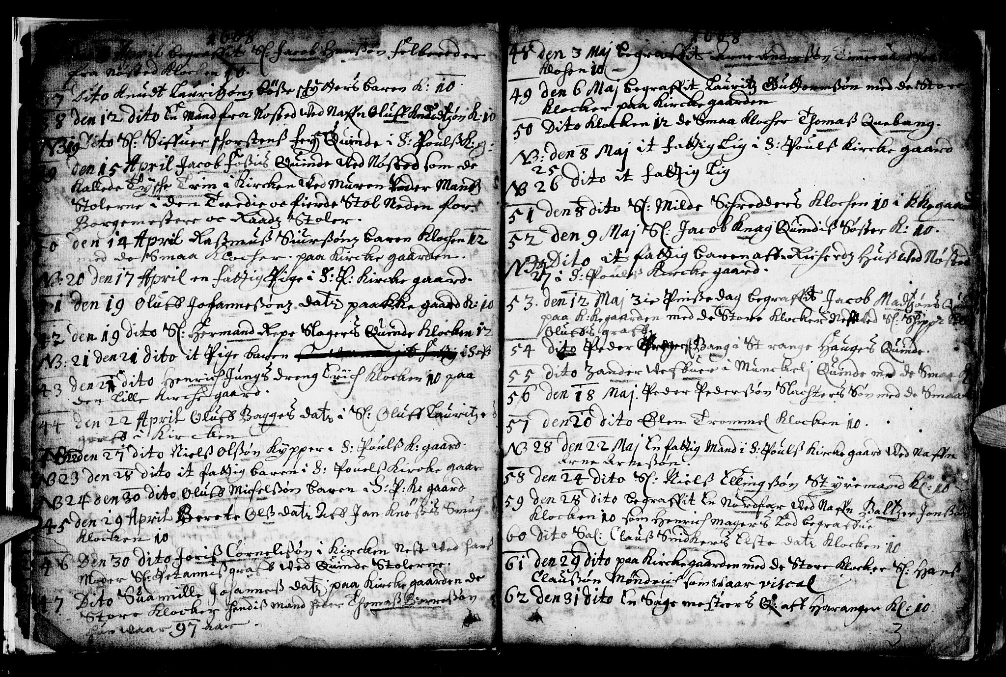 Nykirken Sokneprestembete, AV/SAB-A-77101/H/Haa/L0001: Parish register (official) no. A 1, 1668-1820, p. 3