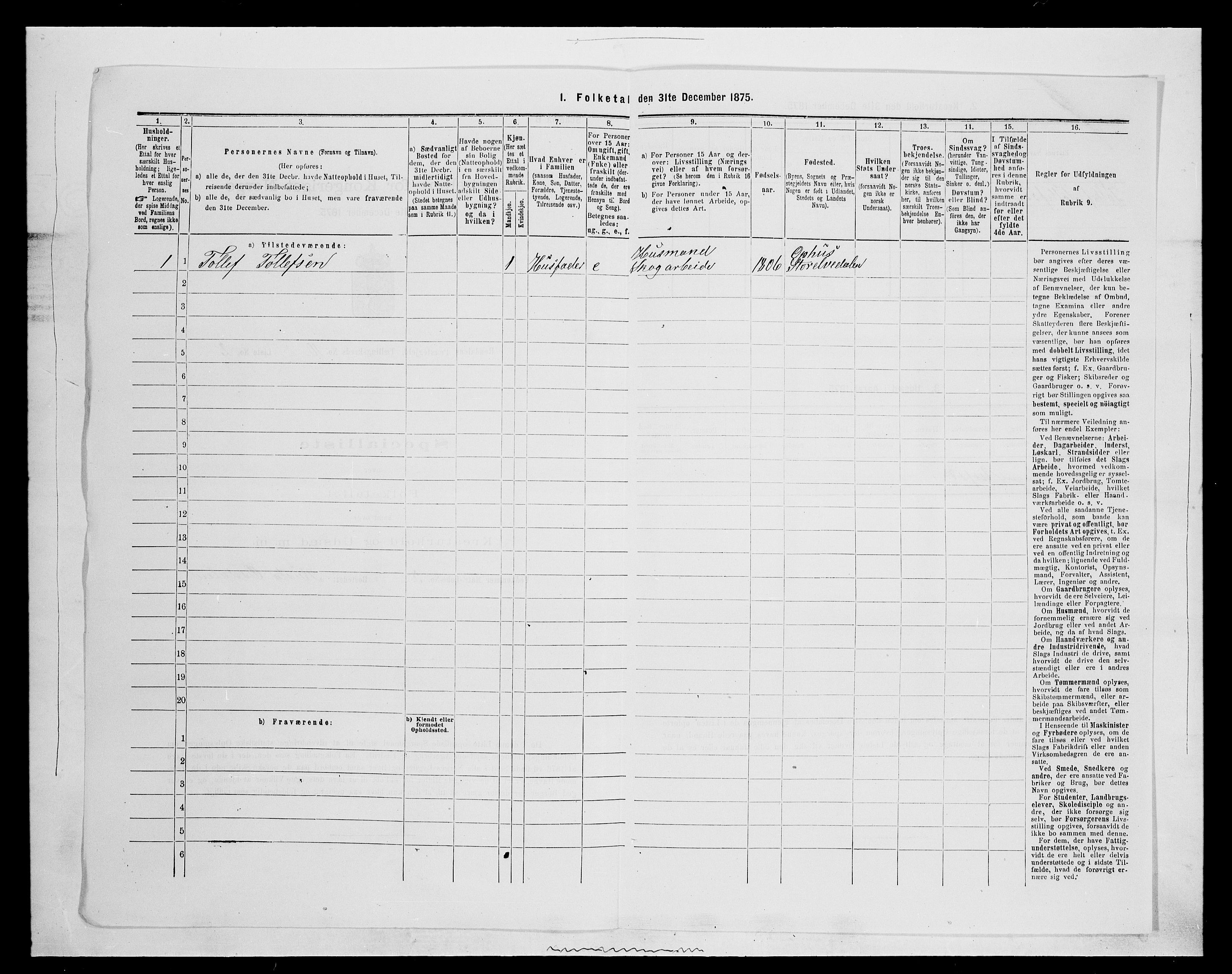 SAH, 1875 census for 0432P Rendalen, 1875, p. 928