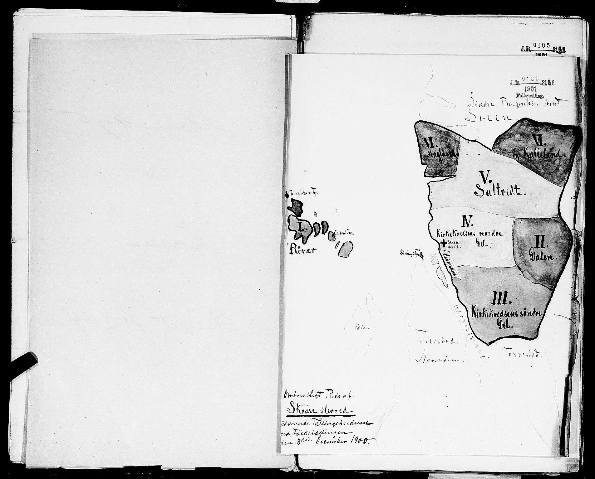 SAST, 1900 census for Skåre, 1900, p. 2