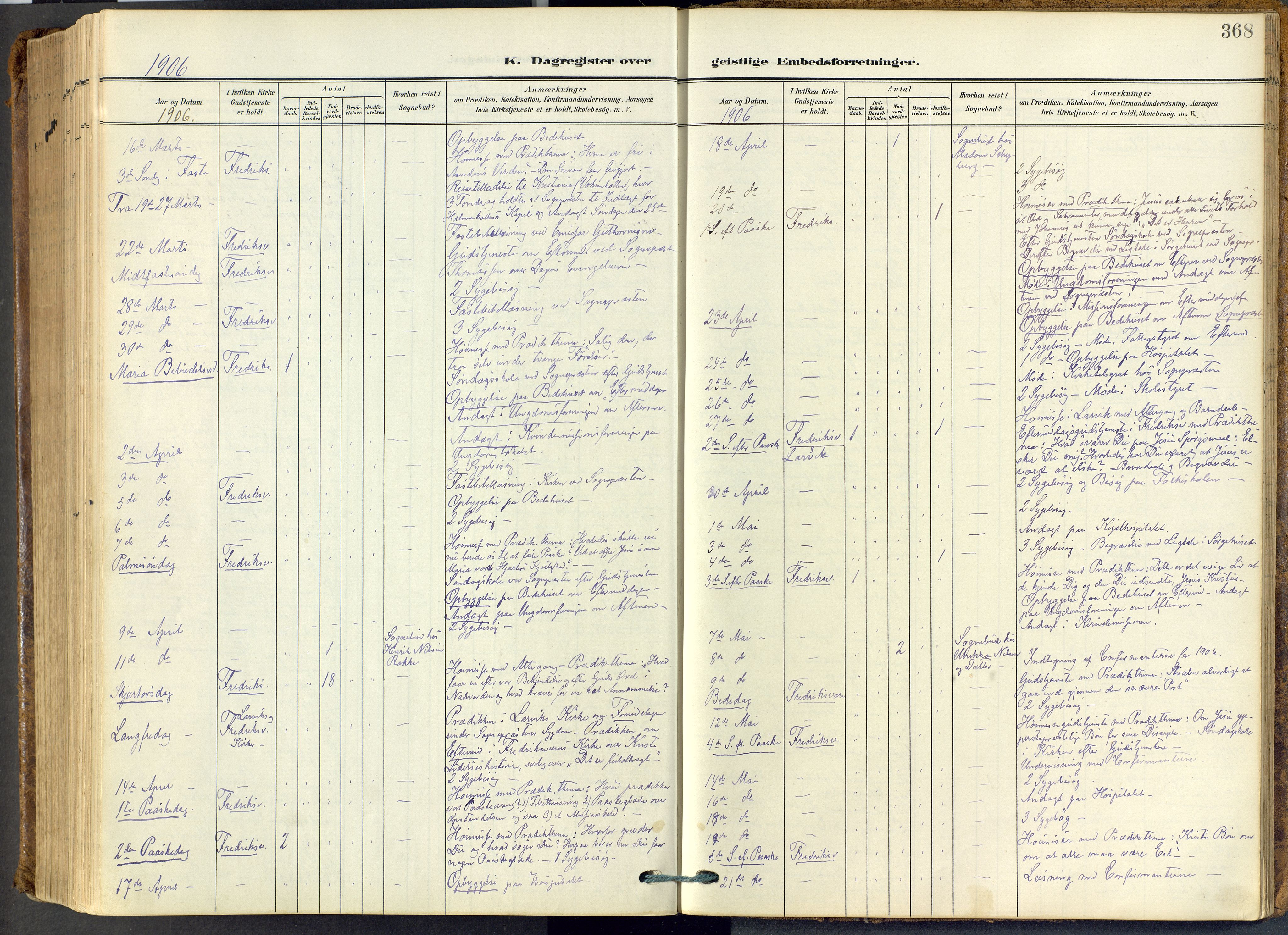 Stavern kirkebøker, AV/SAKO-A-318/F/Fa/L0009: Parish register (official) no. 9, 1906-1955, p. 368