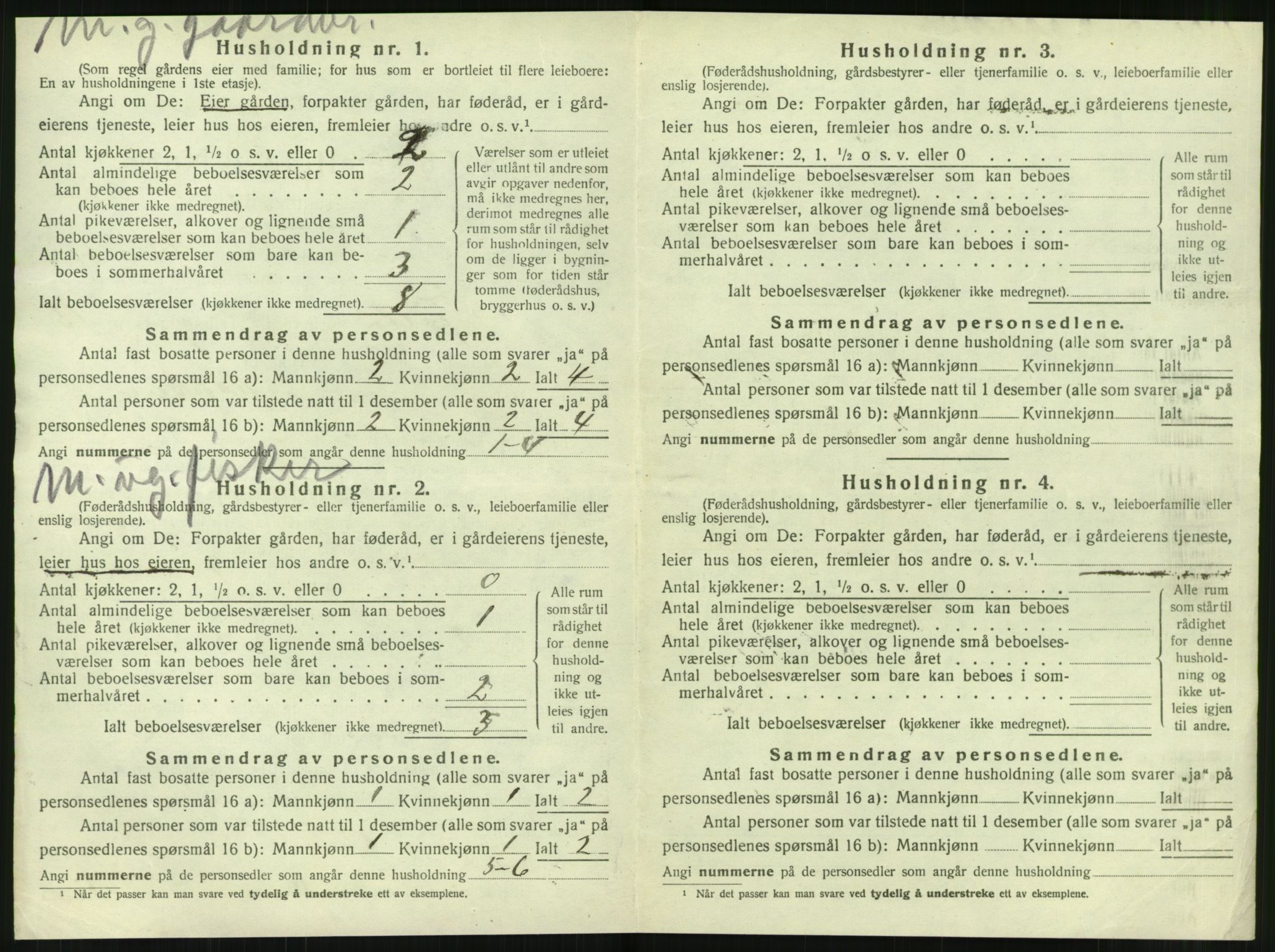 SAT, 1920 census for Tjøtta, 1920, p. 798