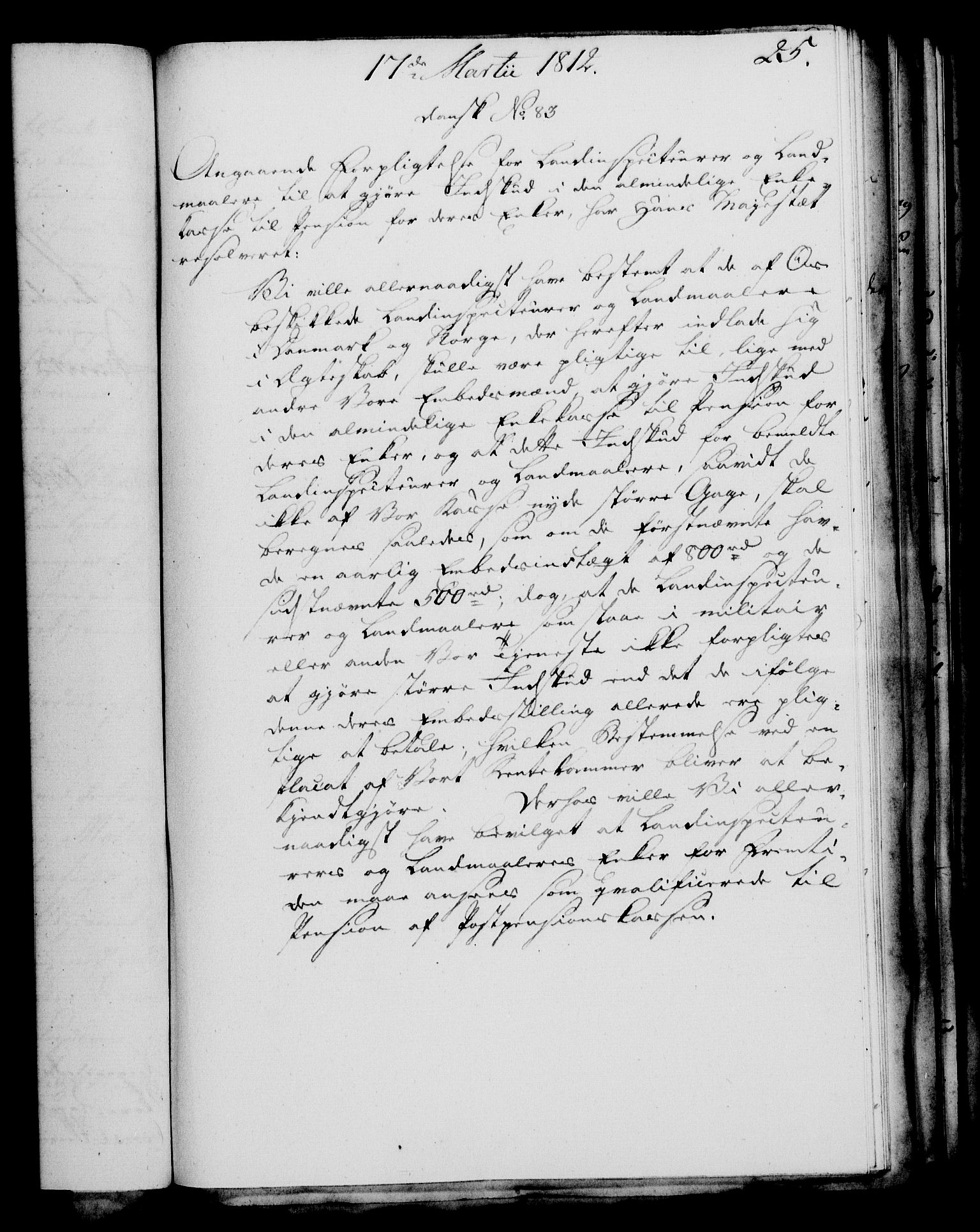 Rentekammeret, Kammerkanselliet, RA/EA-3111/G/Gf/Gfa/L0094: Norsk relasjons- og resolusjonsprotokoll (merket RK 52.94), 1812, p. 112