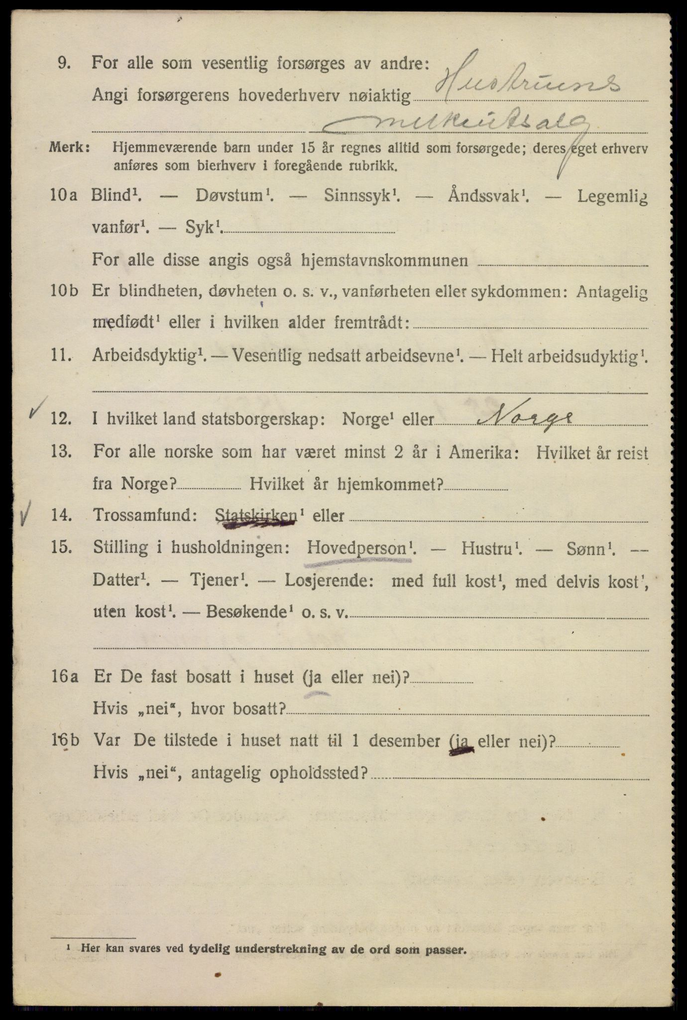 SAO, 1920 census for Kristiania, 1920, p. 309562