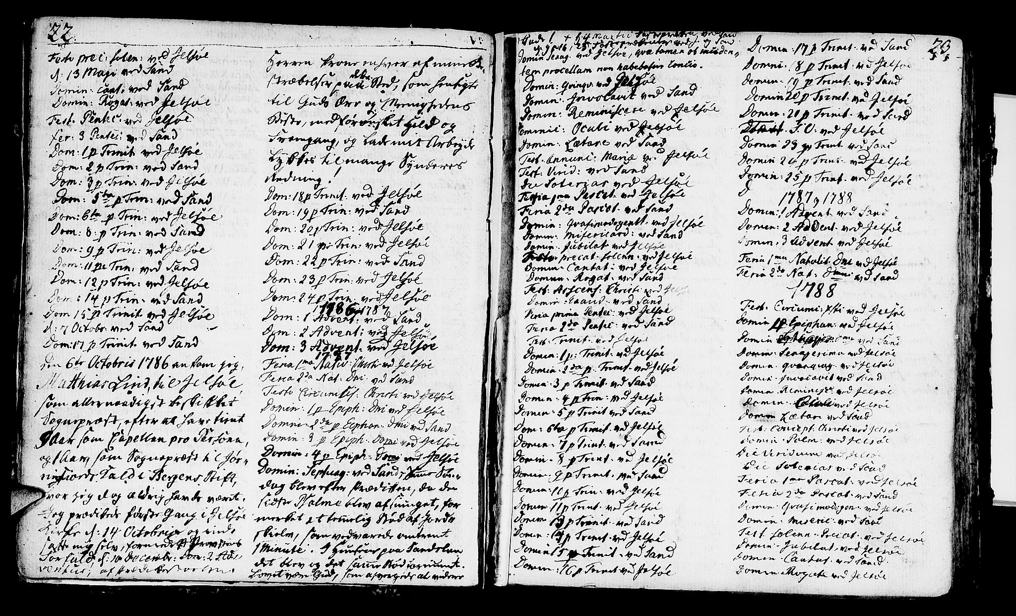 Jelsa sokneprestkontor, SAST/A-101842/01/IV: Parish register (official) no. A 3, 1768-1796, p. 22-23