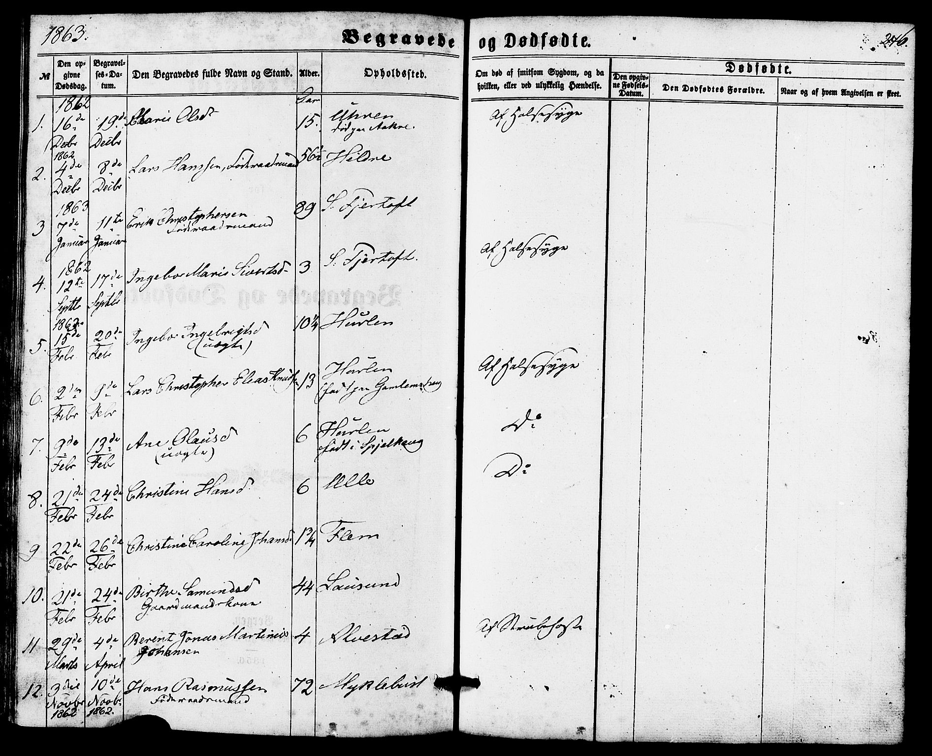 Ministerialprotokoller, klokkerbøker og fødselsregistre - Møre og Romsdal, SAT/A-1454/536/L0498: Parish register (official) no. 536A07, 1862-1875, p. 246