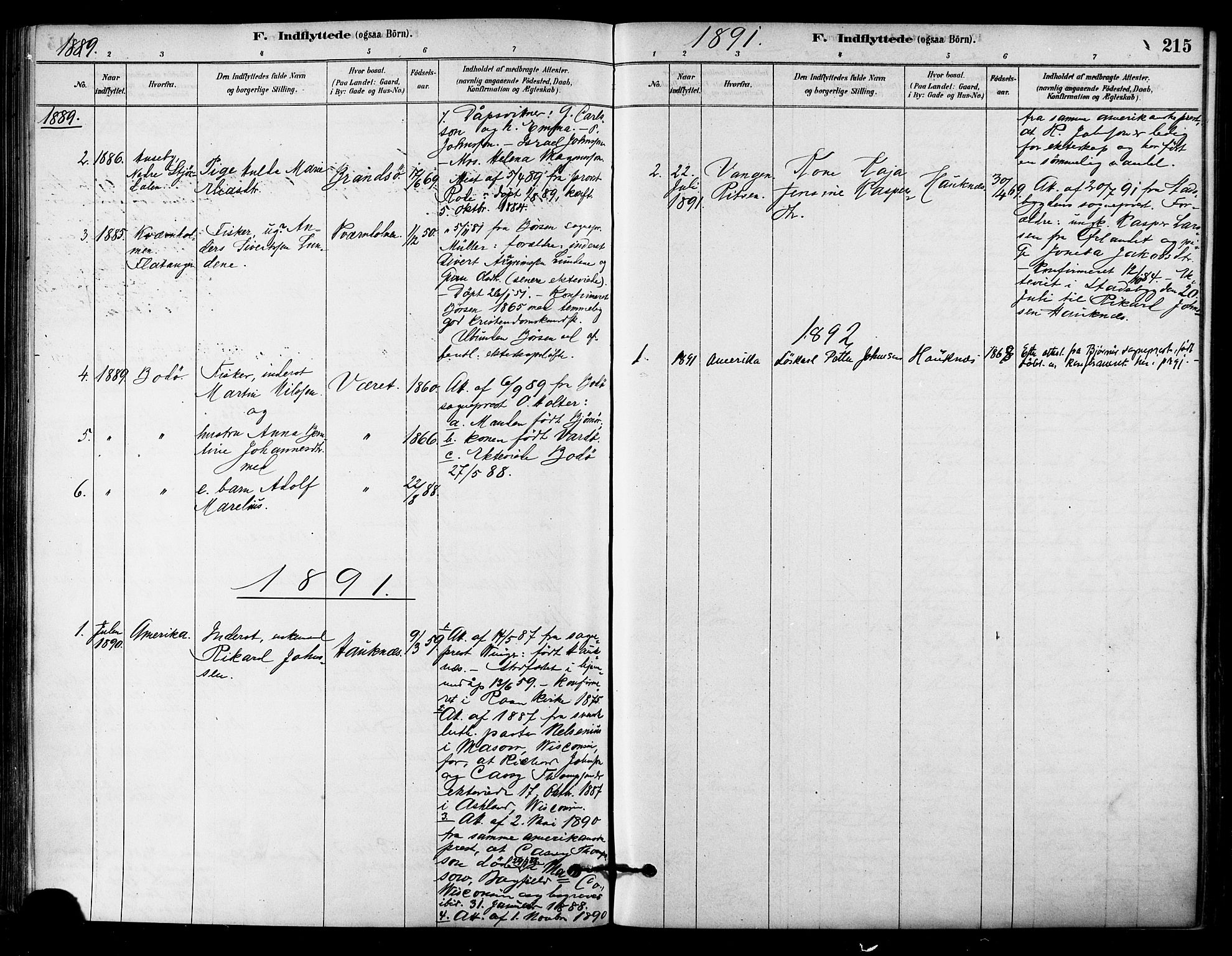Ministerialprotokoller, klokkerbøker og fødselsregistre - Sør-Trøndelag, SAT/A-1456/657/L0707: Parish register (official) no. 657A08, 1879-1893, p. 215