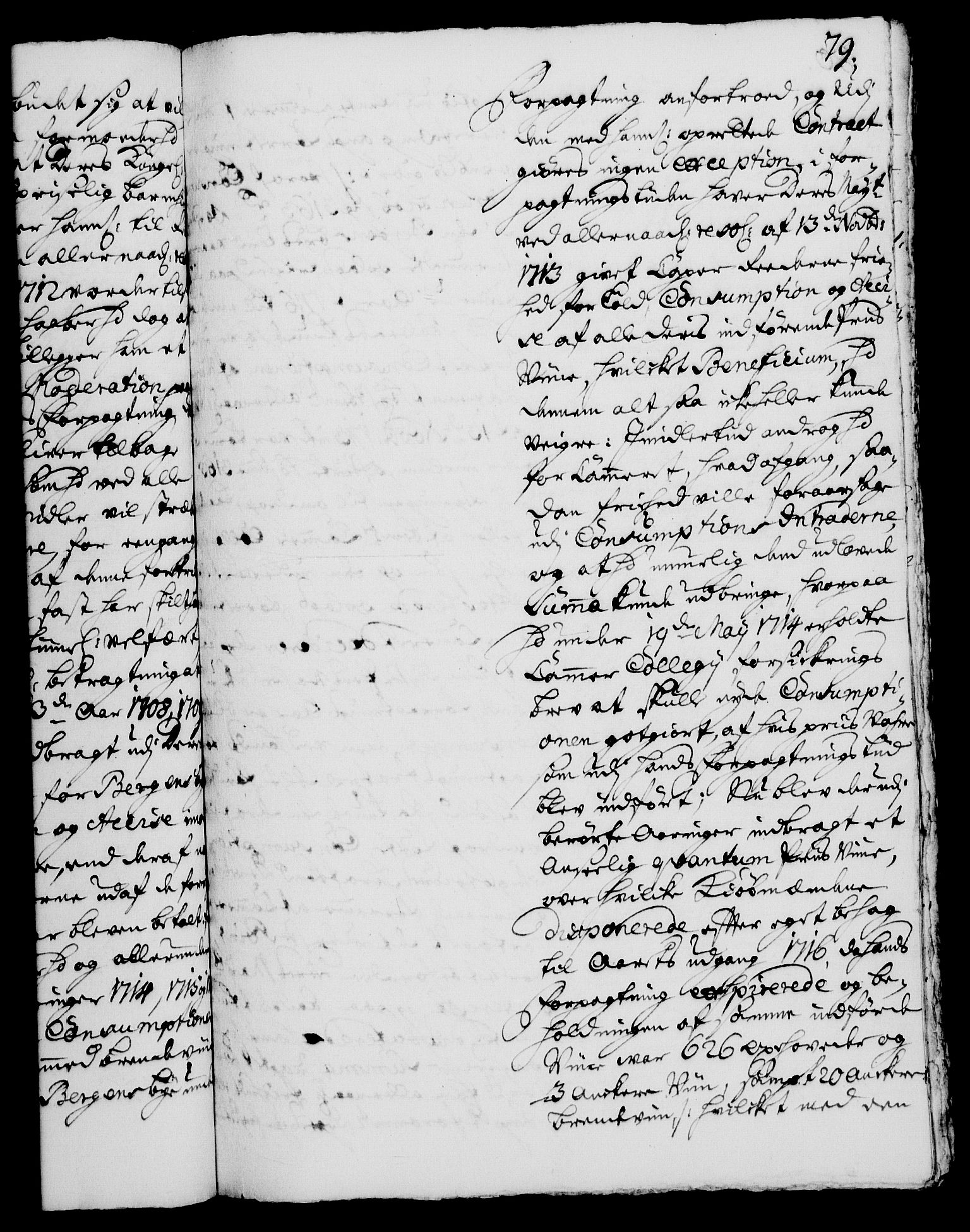 Rentekammeret, Kammerkanselliet, RA/EA-3111/G/Gh/Gha/L0002: Norsk ekstraktmemorialprotokoll, sak. 376-599 (merket RK 53.47), 1720, p. 79